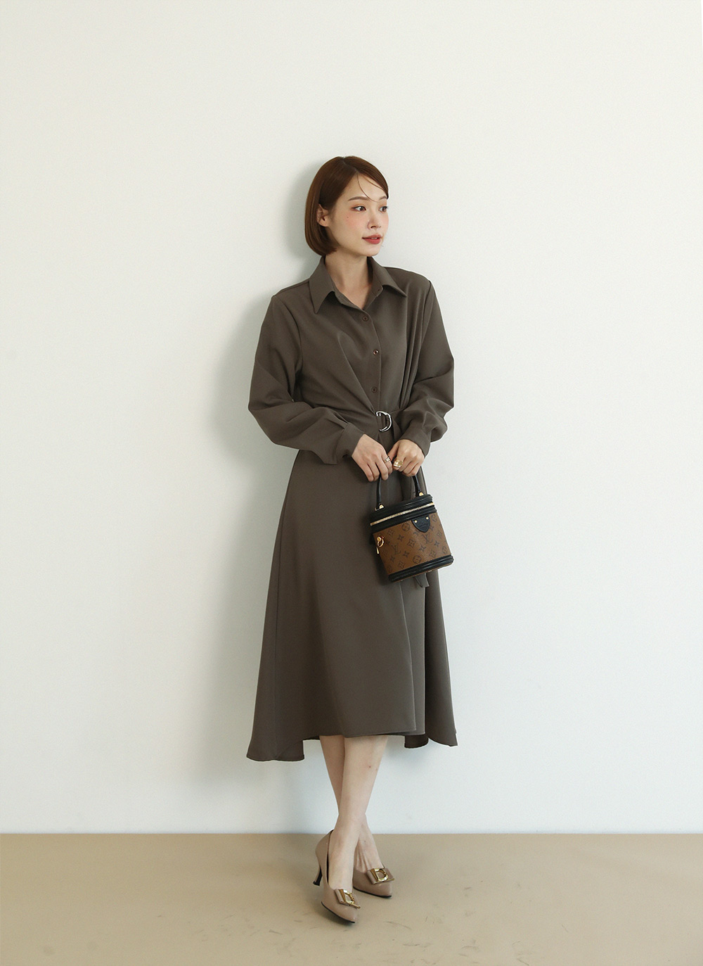 ベルトダーツシャツワンピース | 詳細画像10