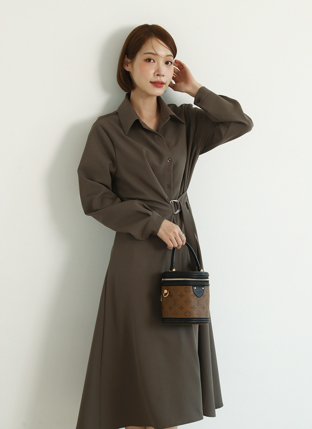 ベルトダーツシャツワンピース | 詳細画像11