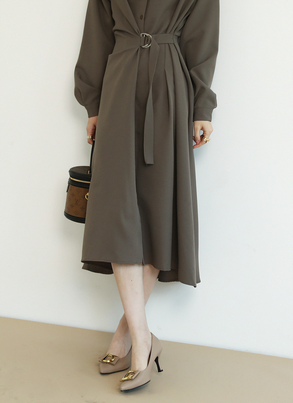 ベルトダーツシャツワンピース | 詳細画像12