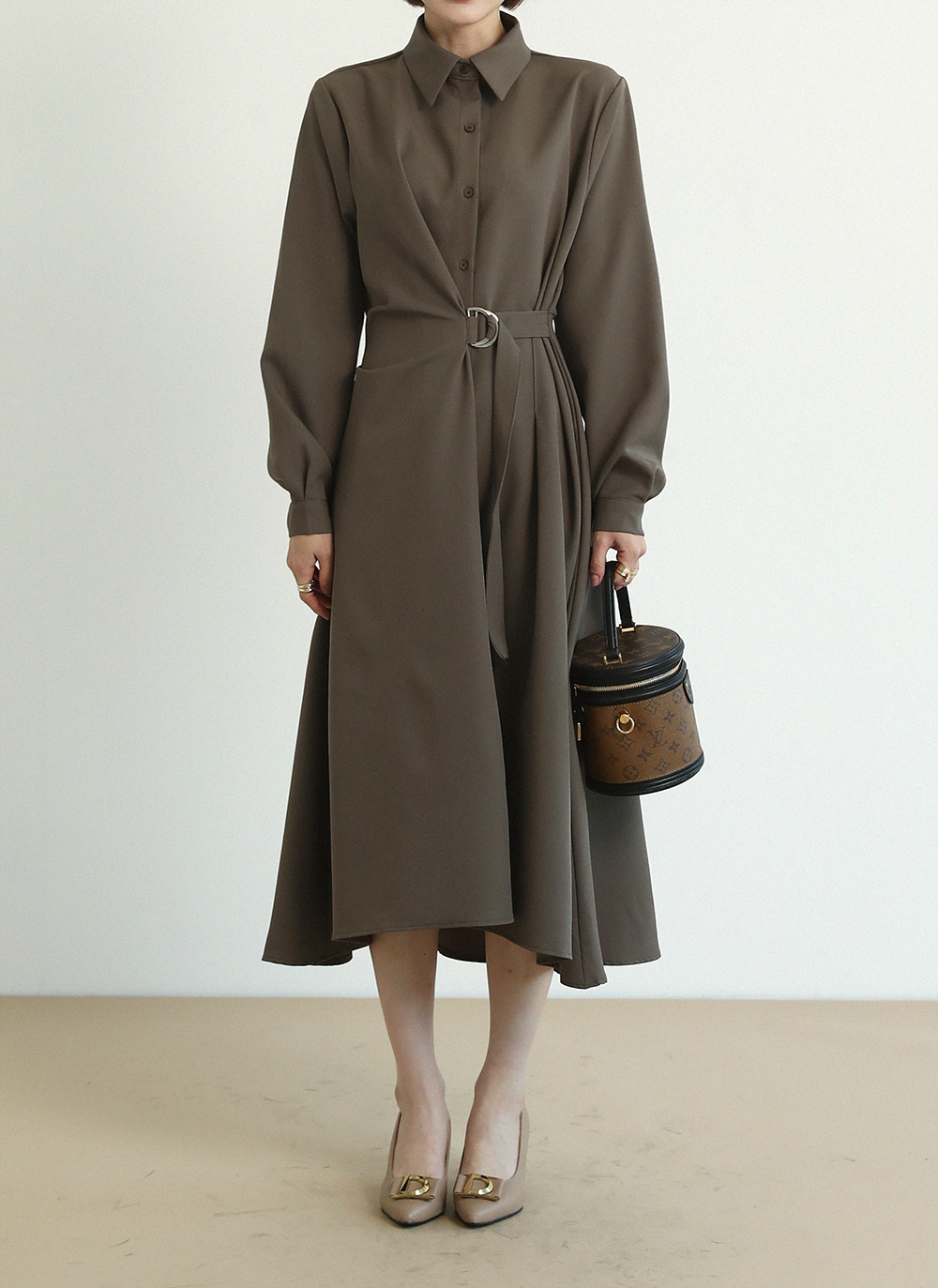 ベルトダーツシャツワンピース | 詳細画像14