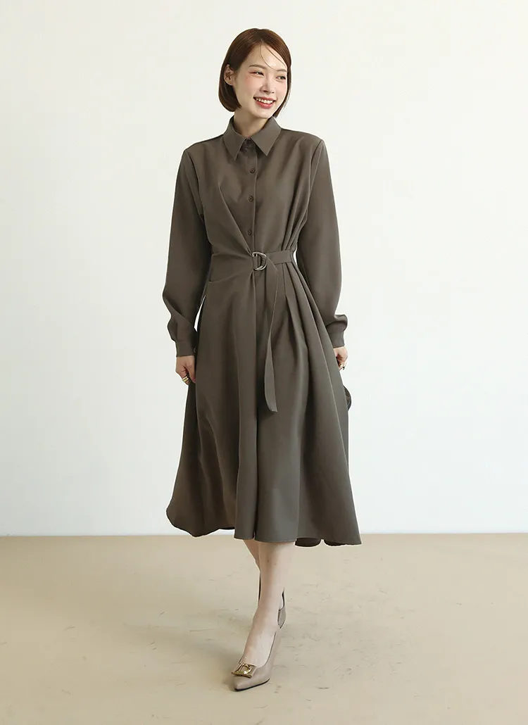 ベルトダーツシャツワンピース | 詳細画像1