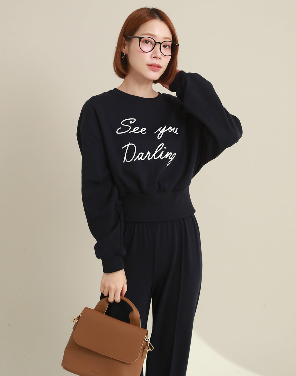 レタリングスウェット&センタープレスパンツSET | 詳細画像2