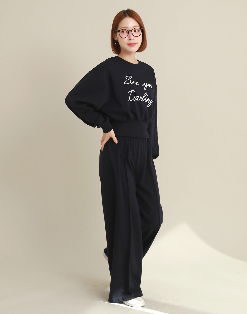 レタリングスウェット&センタープレスパンツSET | 詳細画像4