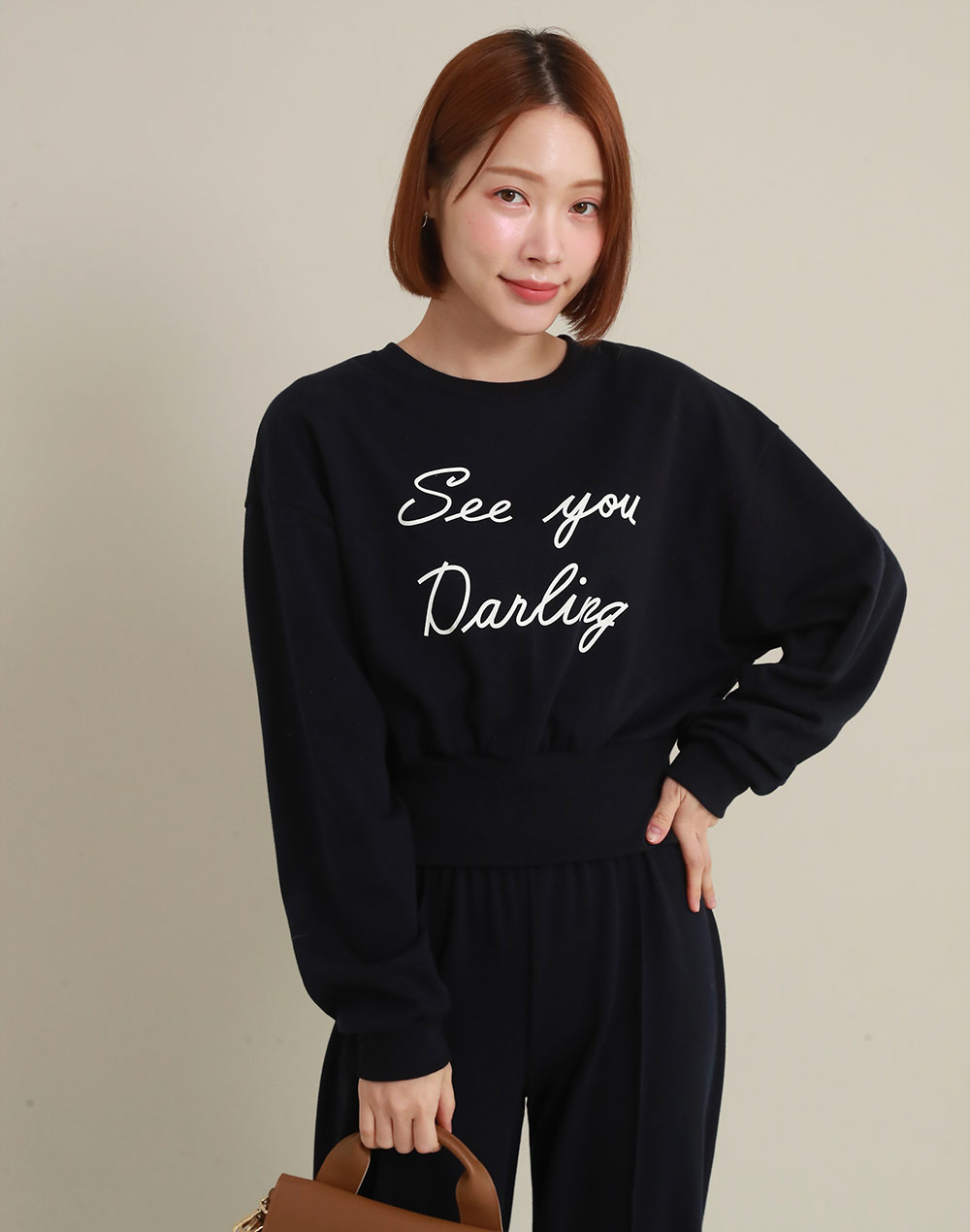 レタリングスウェット&センタープレスパンツSET | 詳細画像9