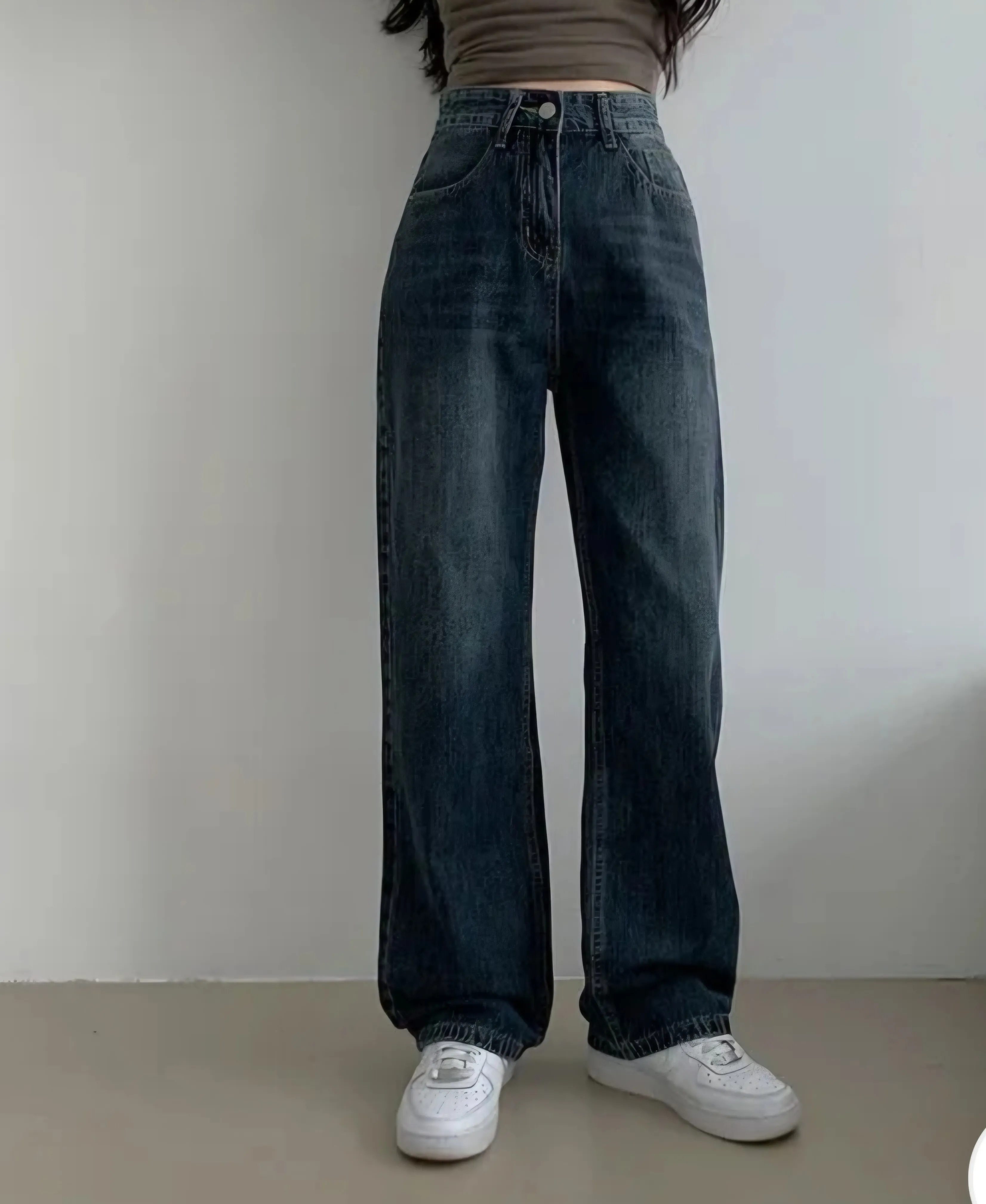 ハイウエストストレートデニムパンツ | 詳細画像1