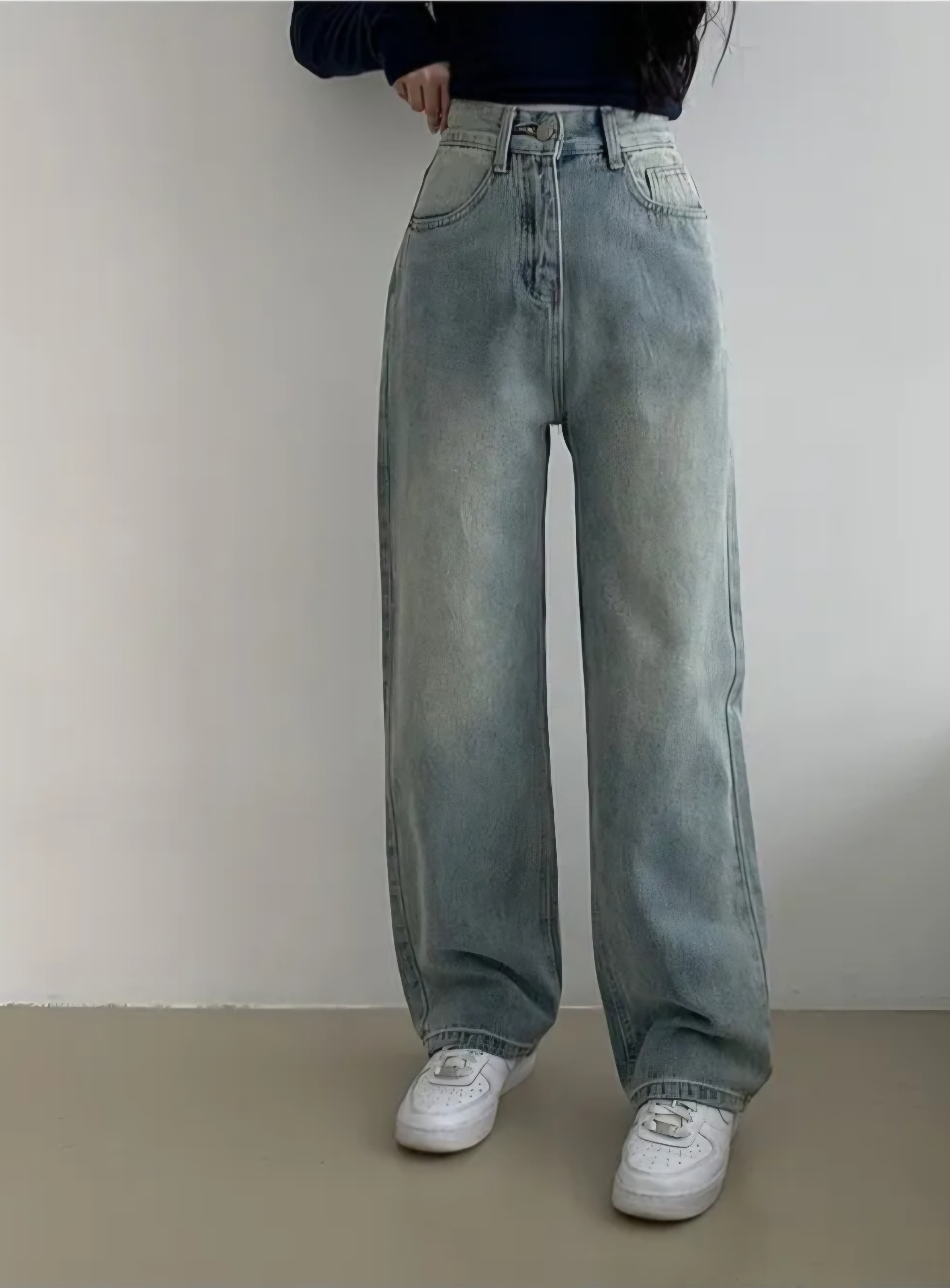 ハイウエストストレートデニムパンツ | 詳細画像3