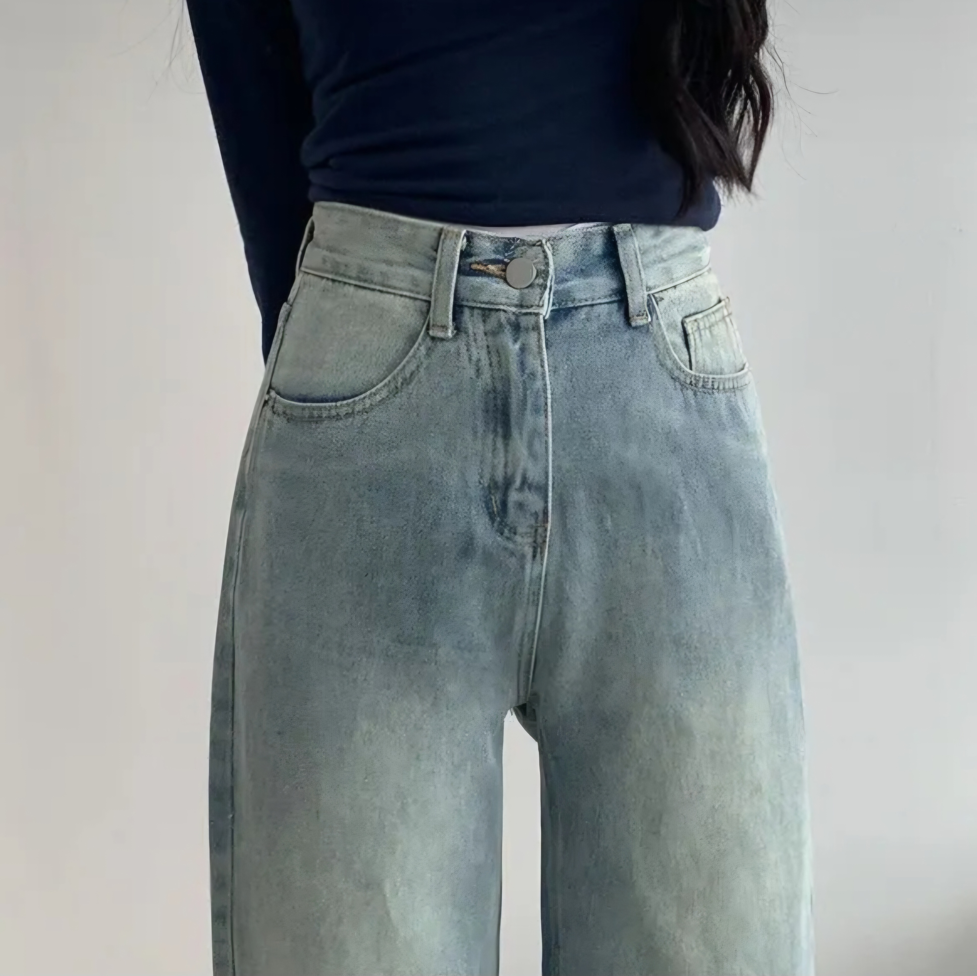 ハイウエストストレートデニムパンツ | 詳細画像5
