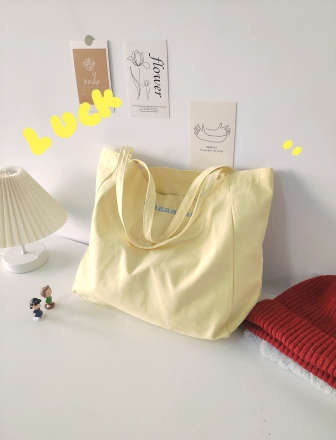 刺繍ロゴパステルトートバッグ | 詳細画像2