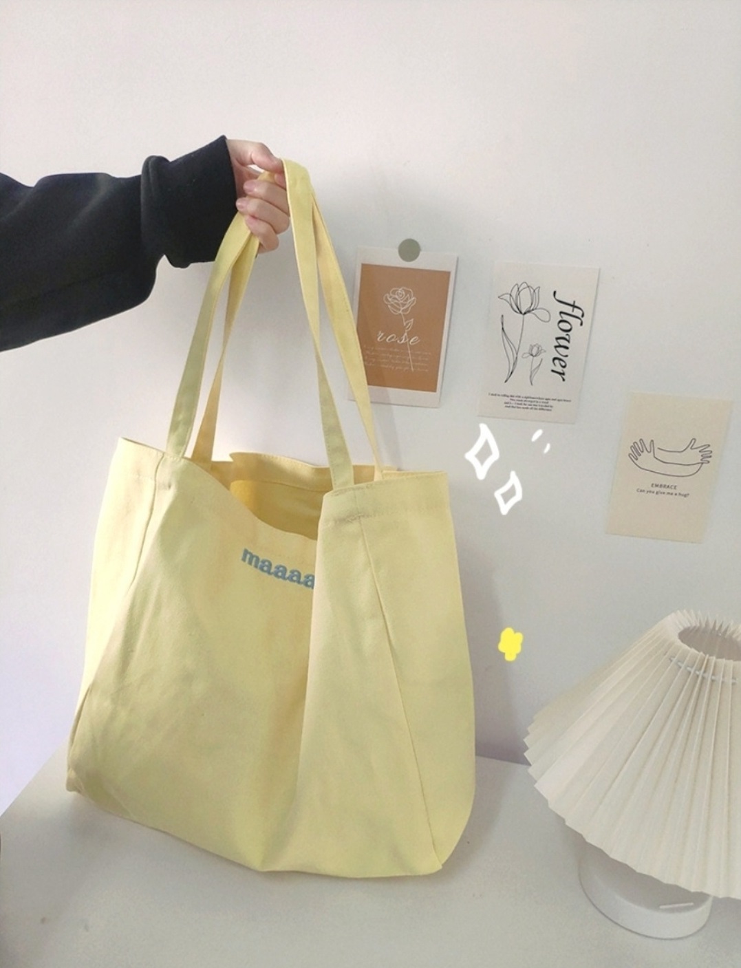 刺繍ロゴパステルトートバッグ | 詳細画像3