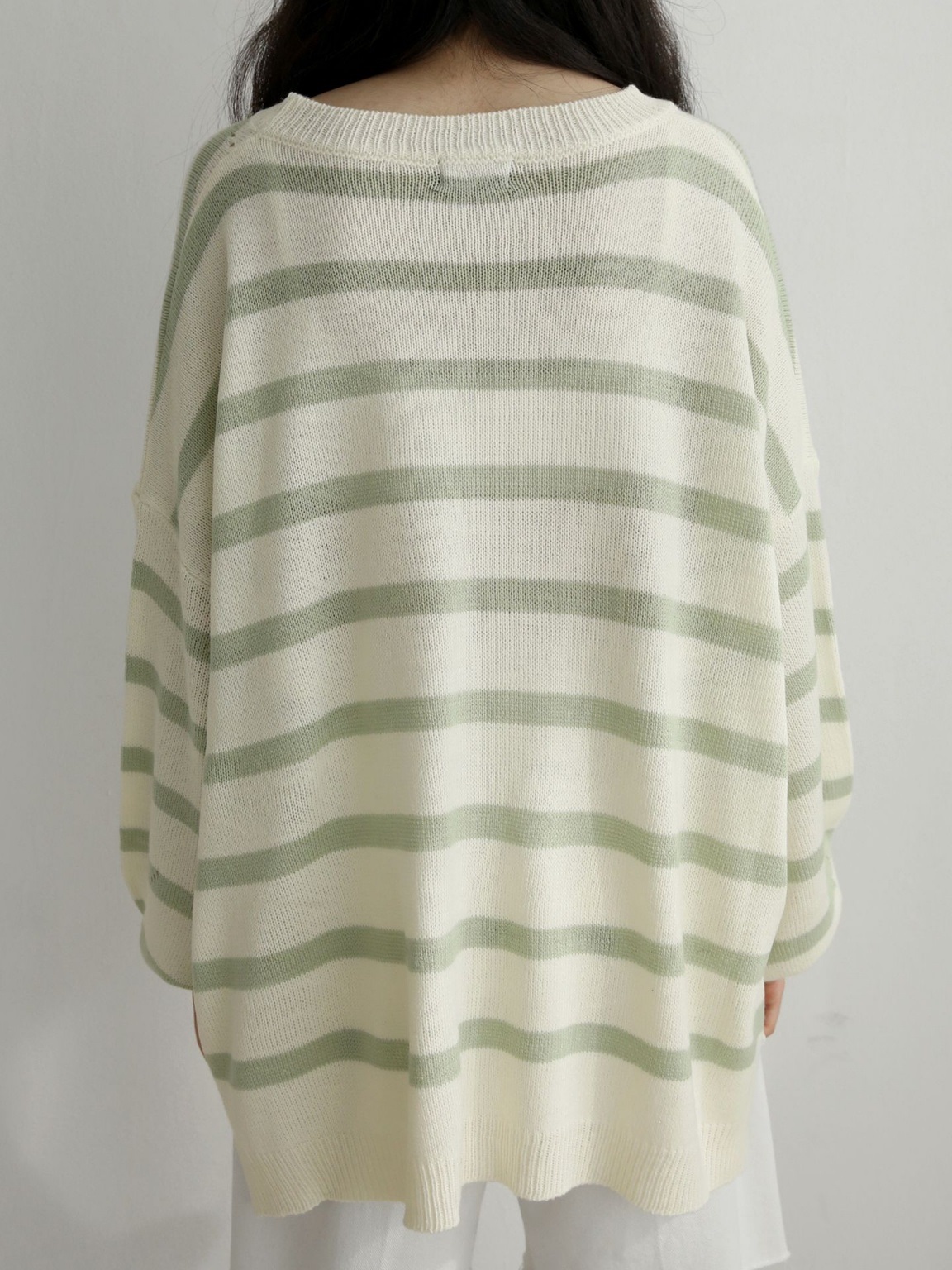 パンチングアンバランスボーダーニット | 詳細画像17