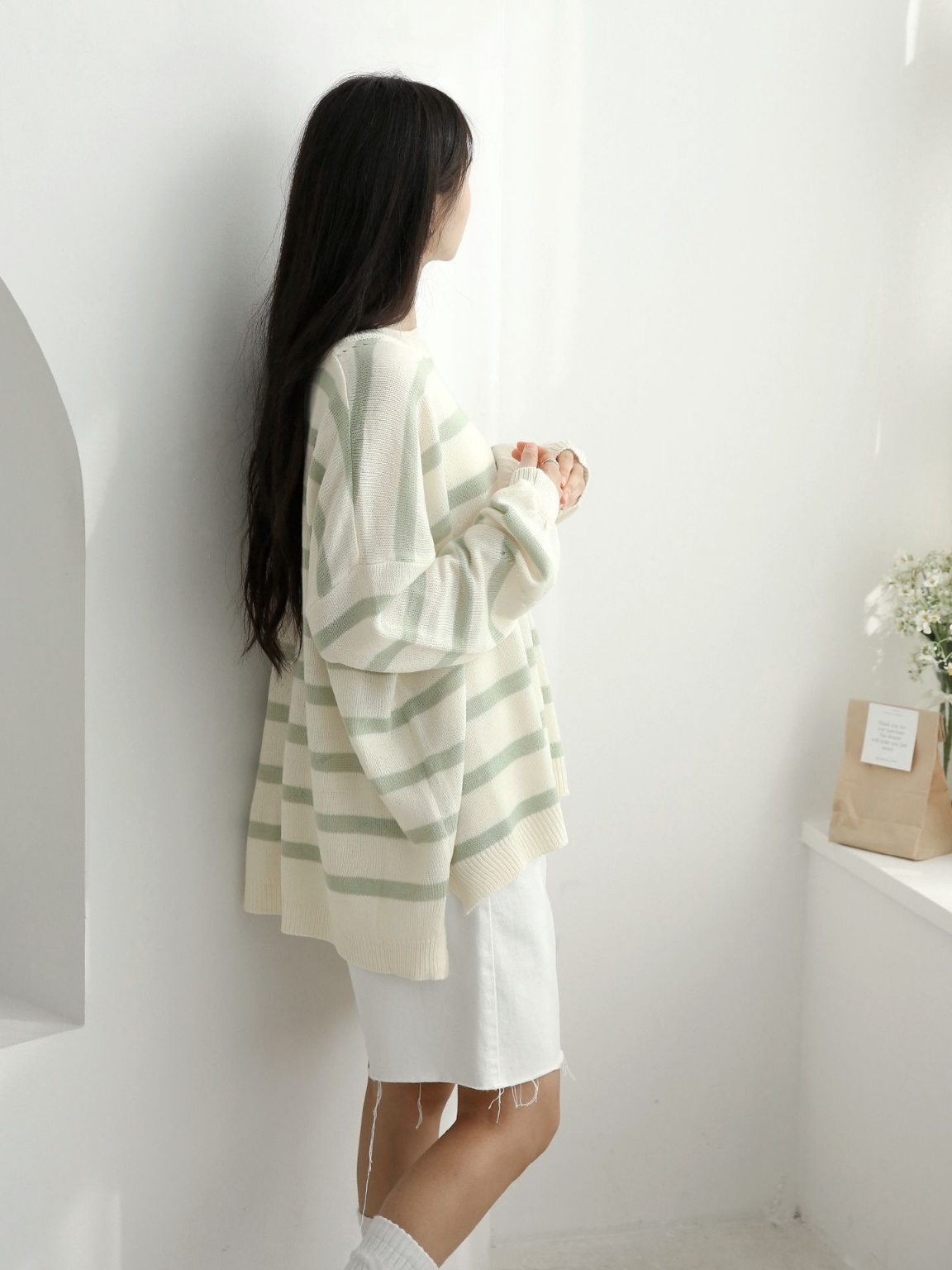 パンチングアンバランスボーダーニット | 詳細画像20