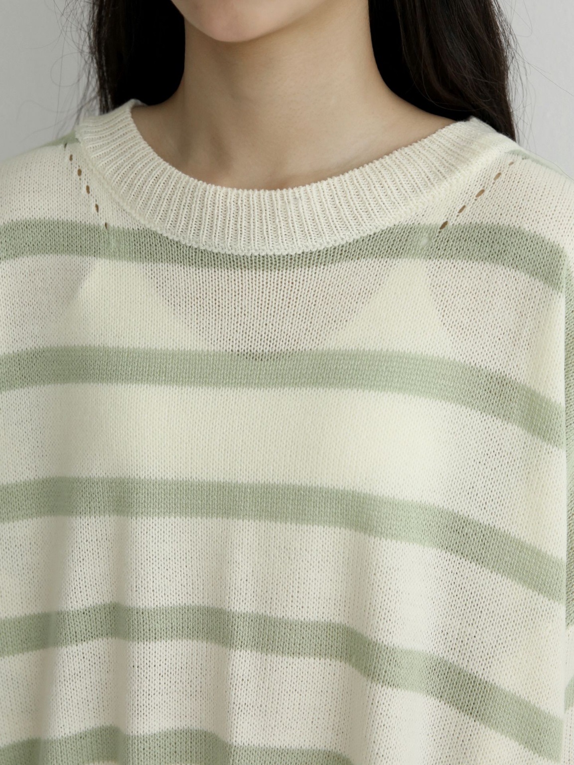 パンチングアンバランスボーダーニット | 詳細画像21