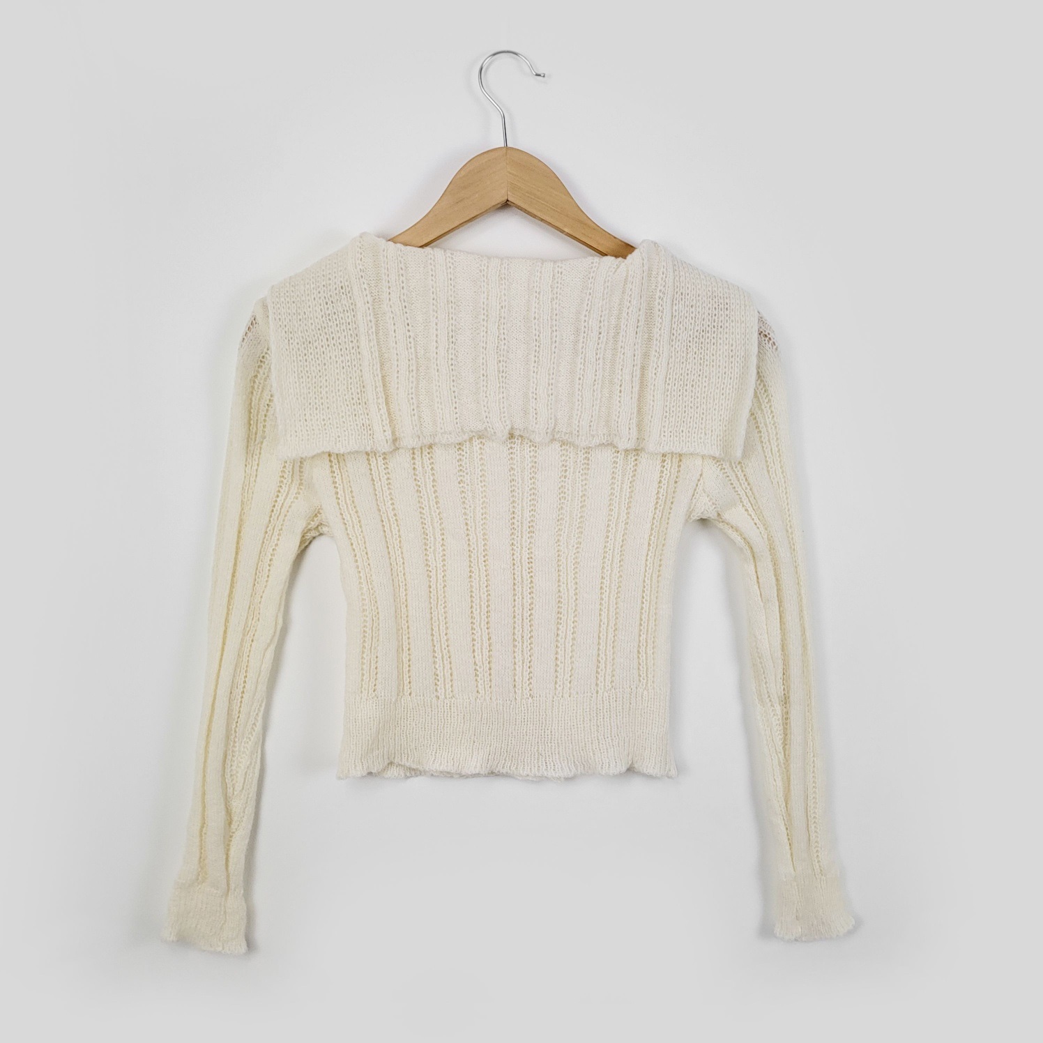 セーラーカラーシアークロップドカーディガン | 詳細画像17