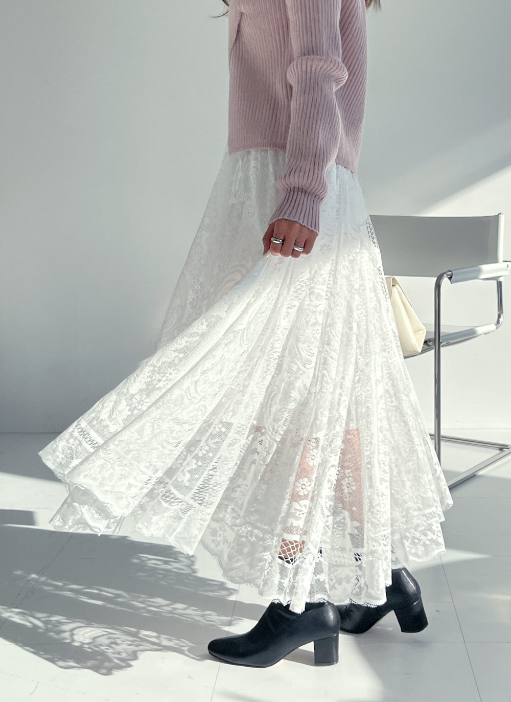 ペイズリーレースイージースカート | 詳細画像6