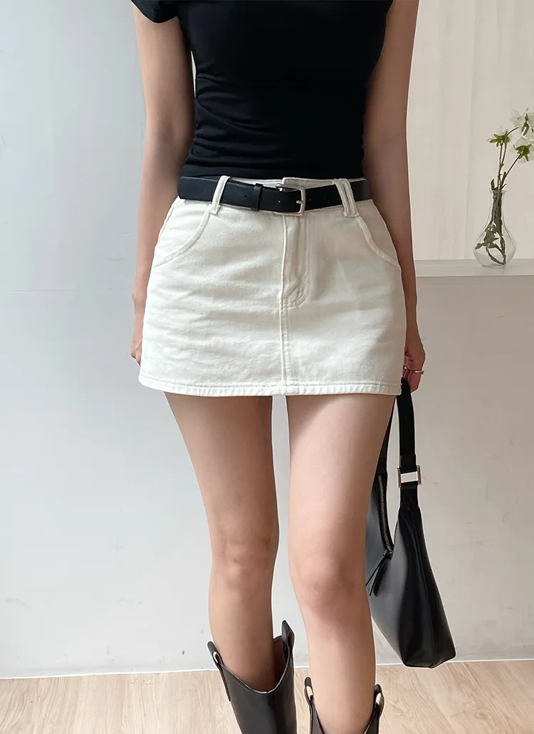 ベルト付ミニスカートパンツ | yefit | 詳細画像1