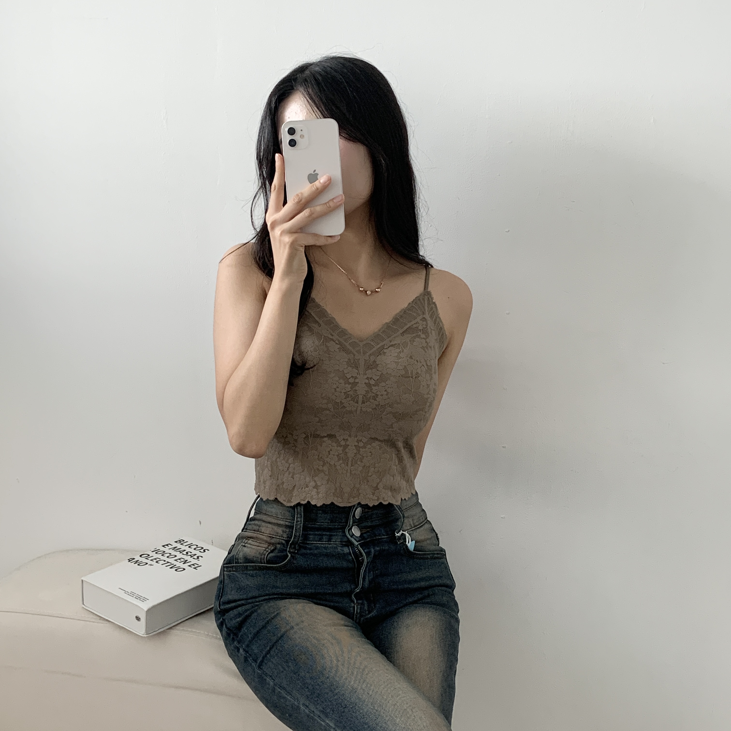 カップレースシームレスキャミソール | 詳細画像7