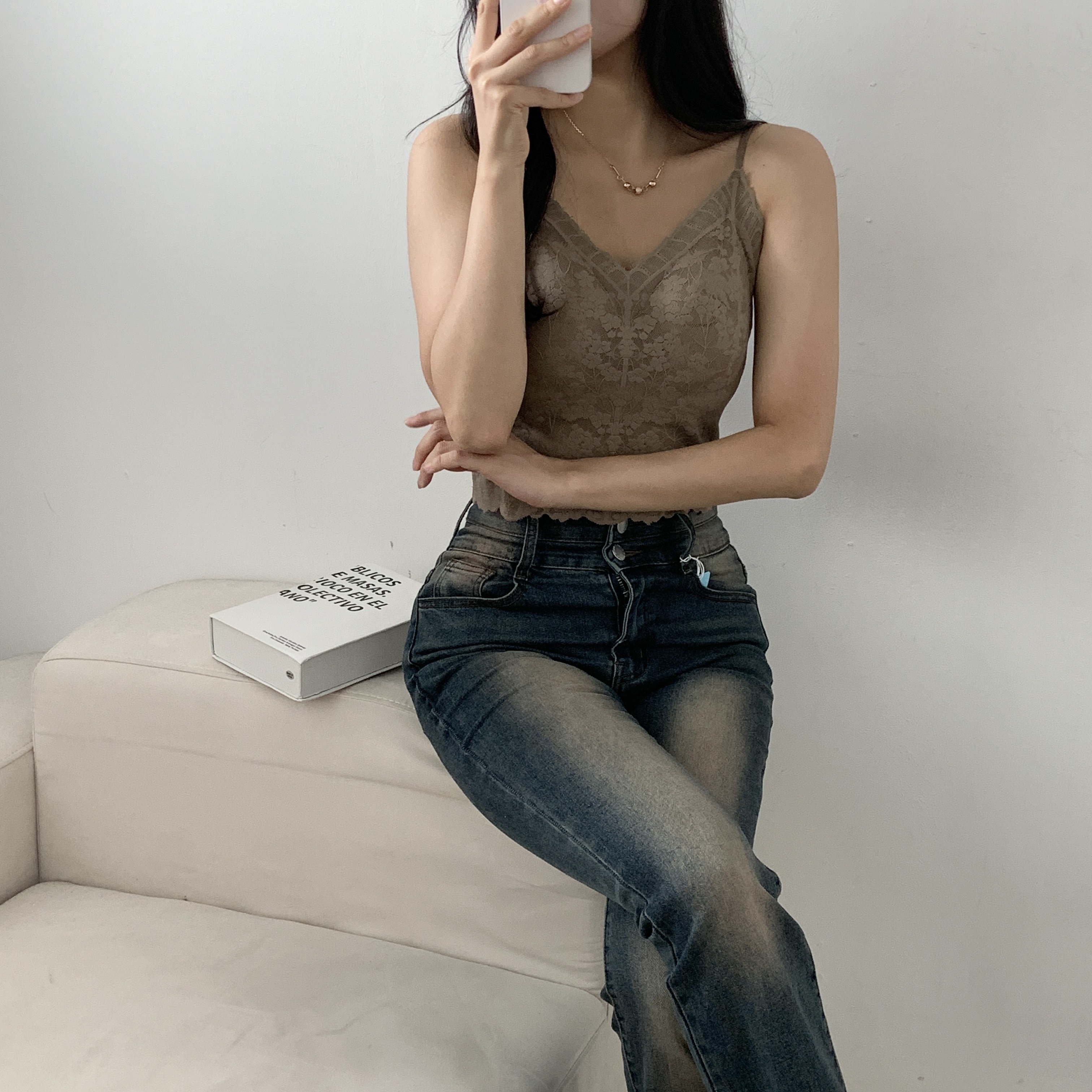 カップレースシームレスキャミソール | 詳細画像10