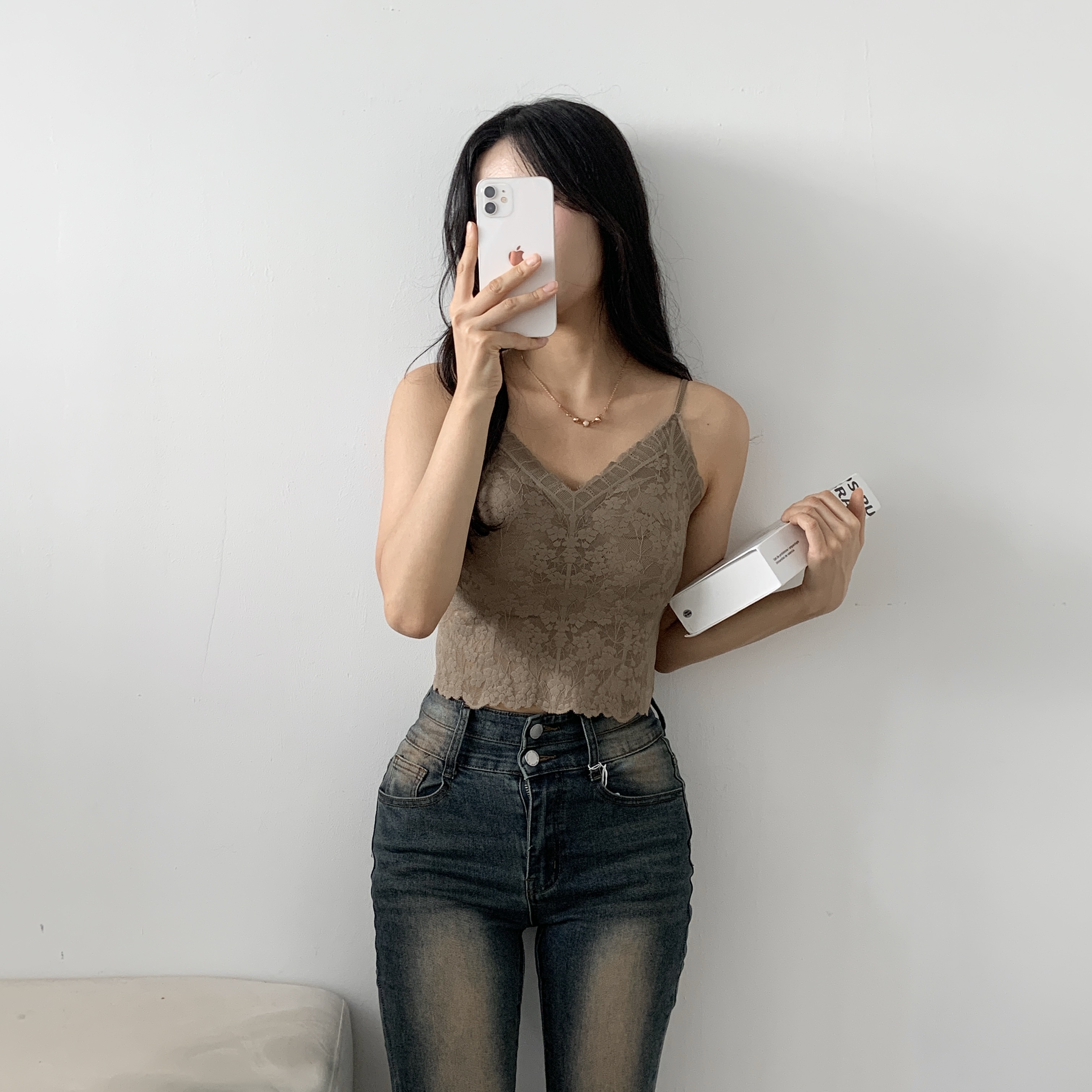 カップレースシームレスキャミソール | 詳細画像15