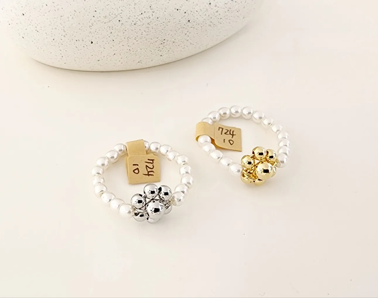 フラワーボールエコパールリング | 詳細画像1