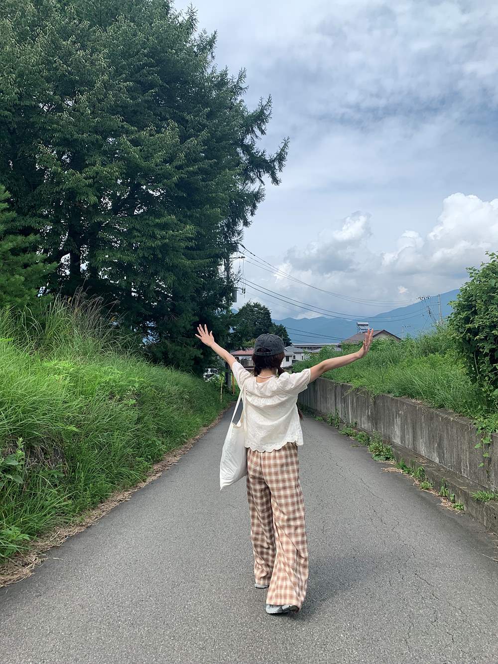 ドロストウエスト配色チェックワイドパンツ | 詳細画像13