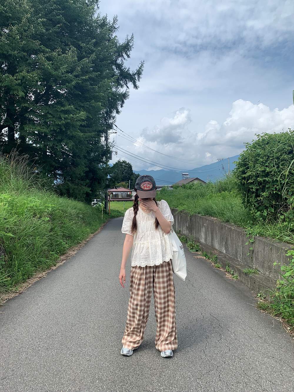 ドロストウエスト配色チェックワイドパンツ | 詳細画像16