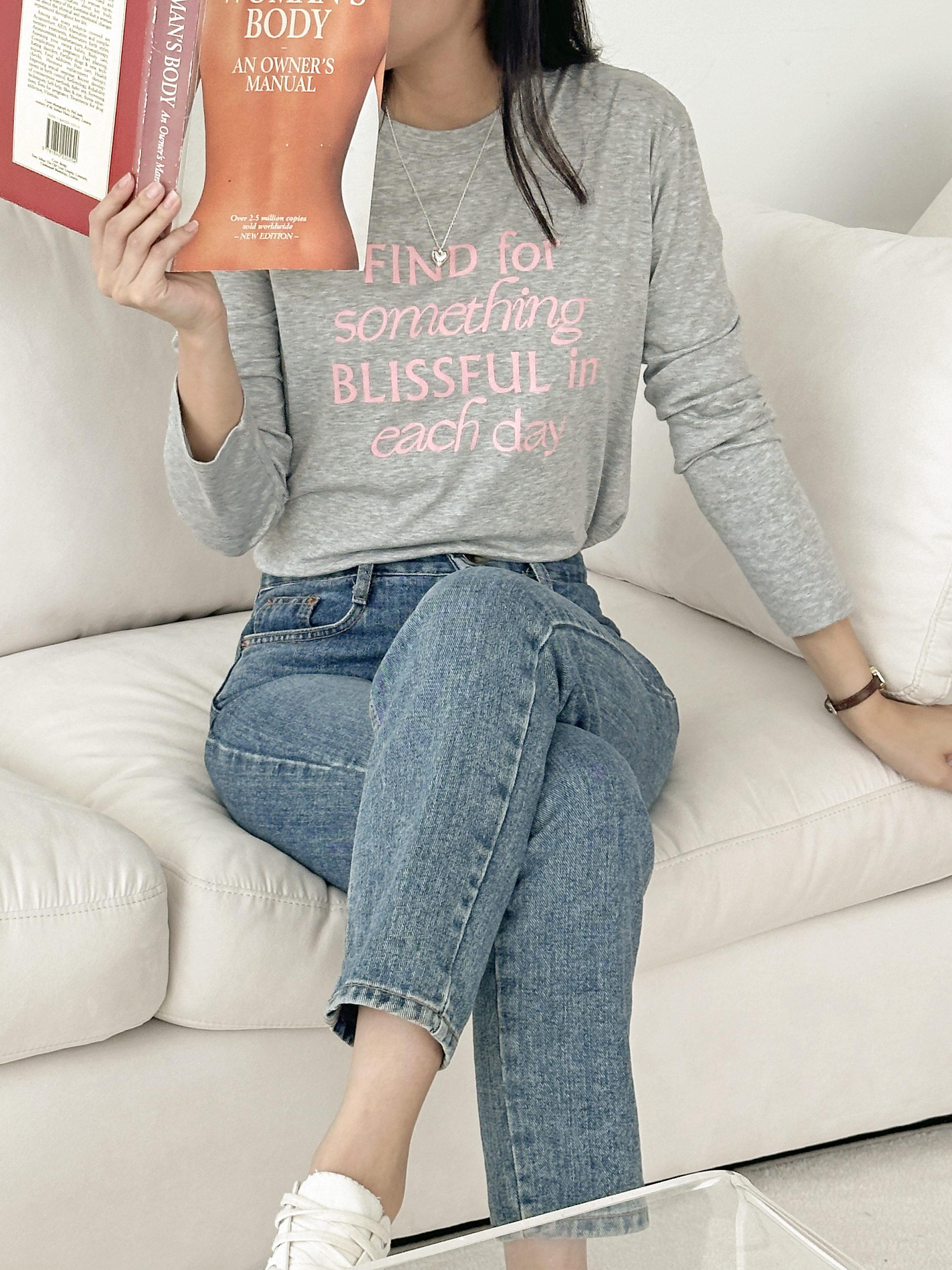 FINDレタリングラウンドネックTシャツ | 詳細画像2