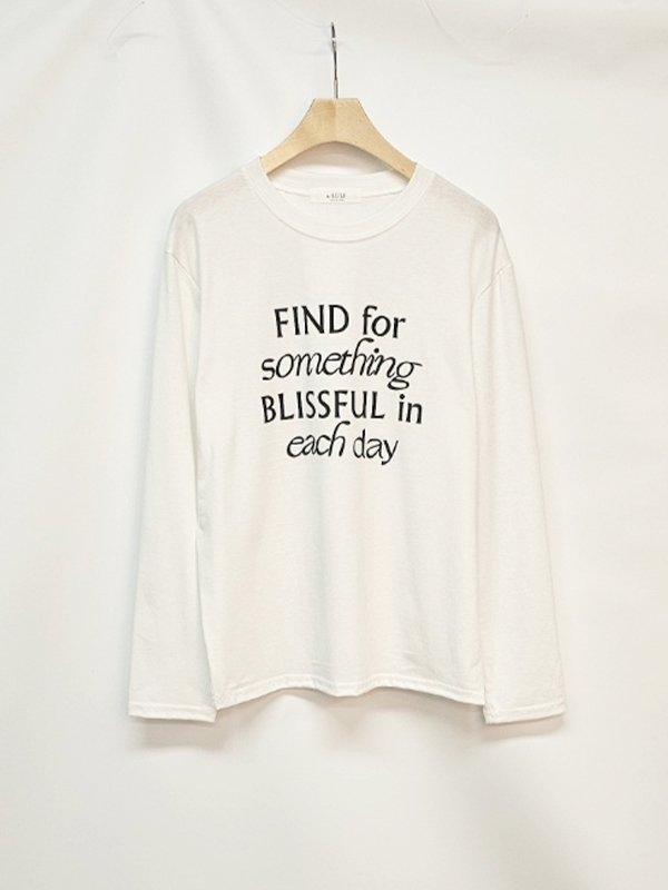 FINDレタリングラウンドネックTシャツ | 詳細画像12