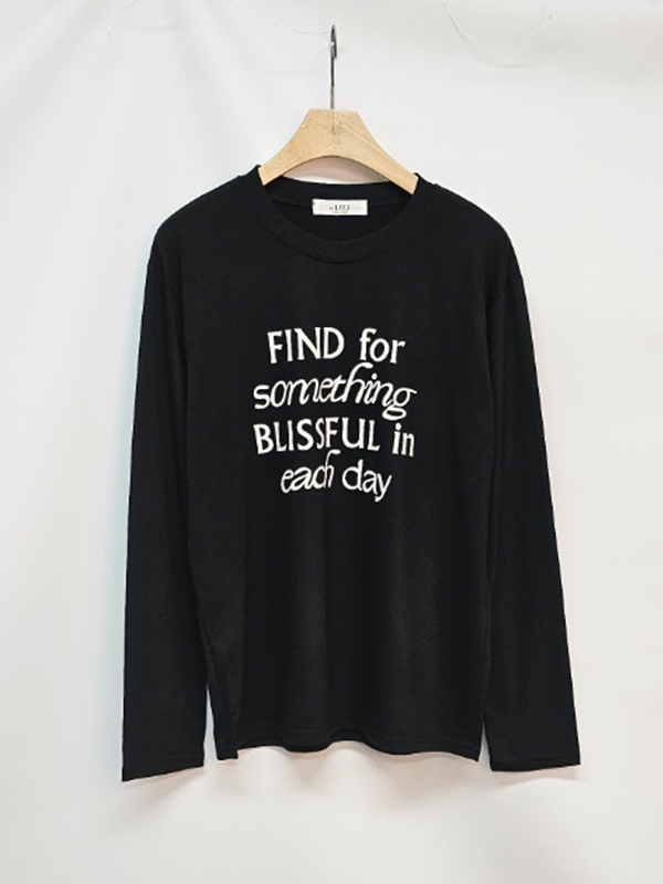 FINDレタリングラウンドネックTシャツ | 詳細画像10