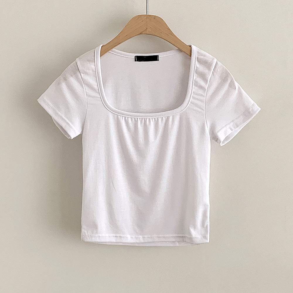スクエアネック半袖Tシャツ | 詳細画像18
