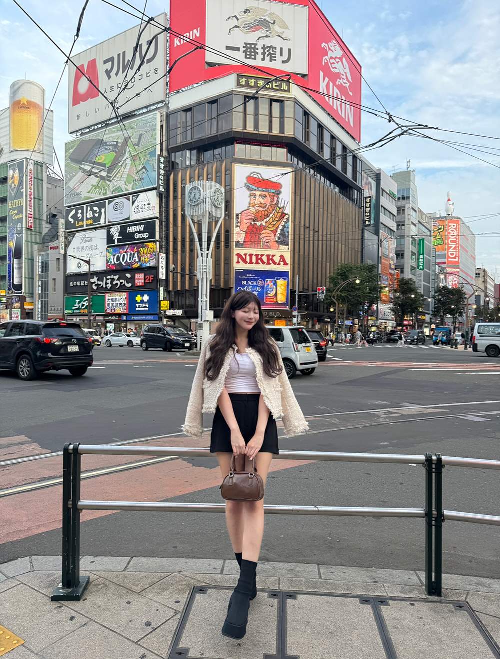 Theory セオリー フリンジ ミックスツイード ノーカラー