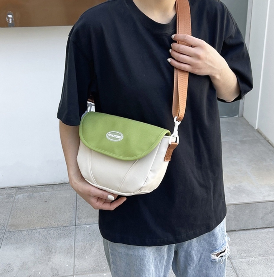 2WAYロゴパッチ配色フラップ台形バッグ | 詳細画像3