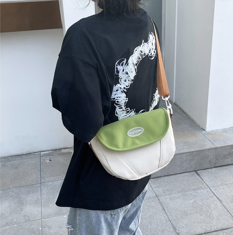 2WAYロゴパッチ配色フラップ台形バッグ | 詳細画像5
