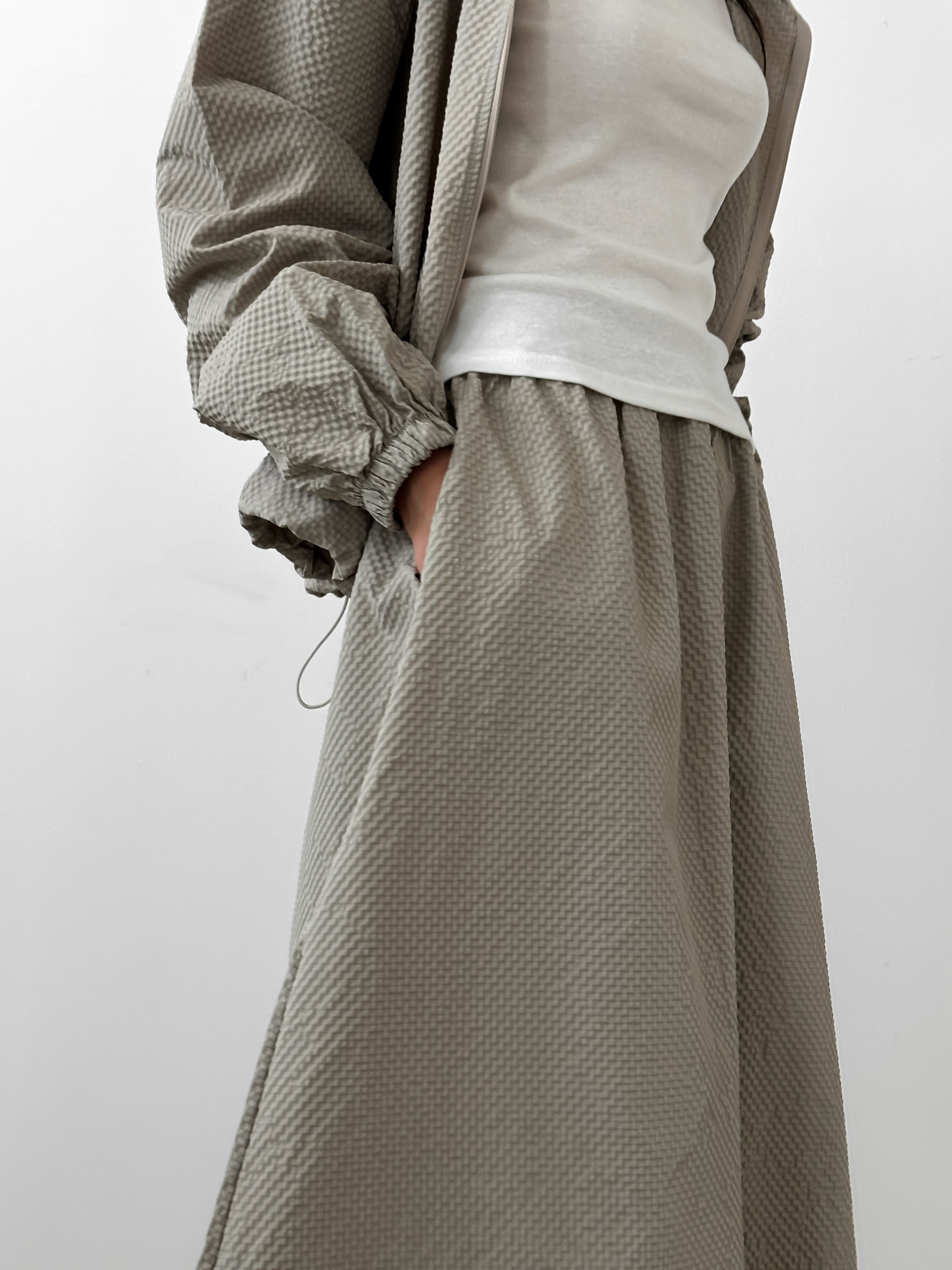 エンボスイージーフレアスカート | 詳細画像5