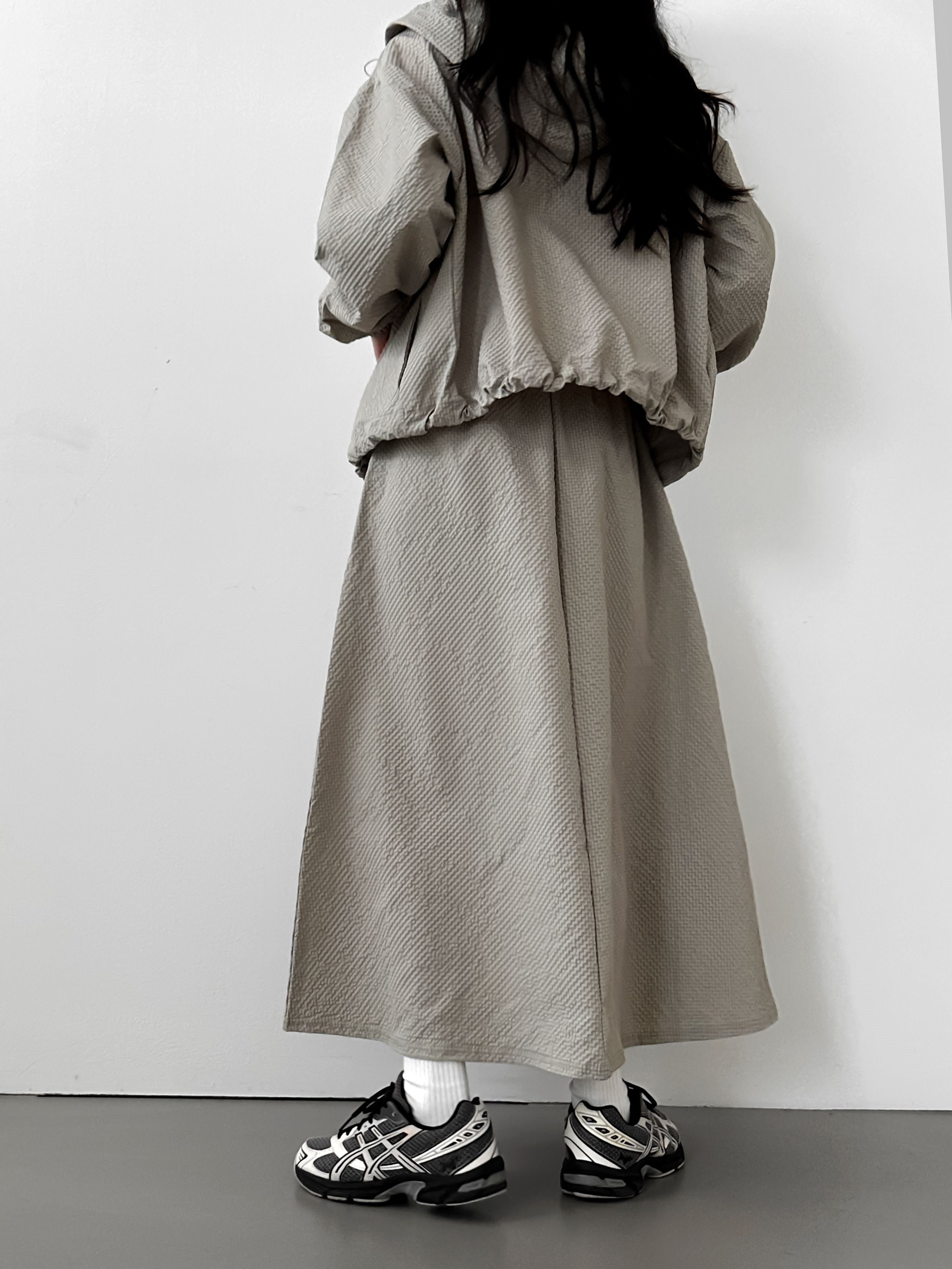 エンボスイージーフレアスカート | 詳細画像8