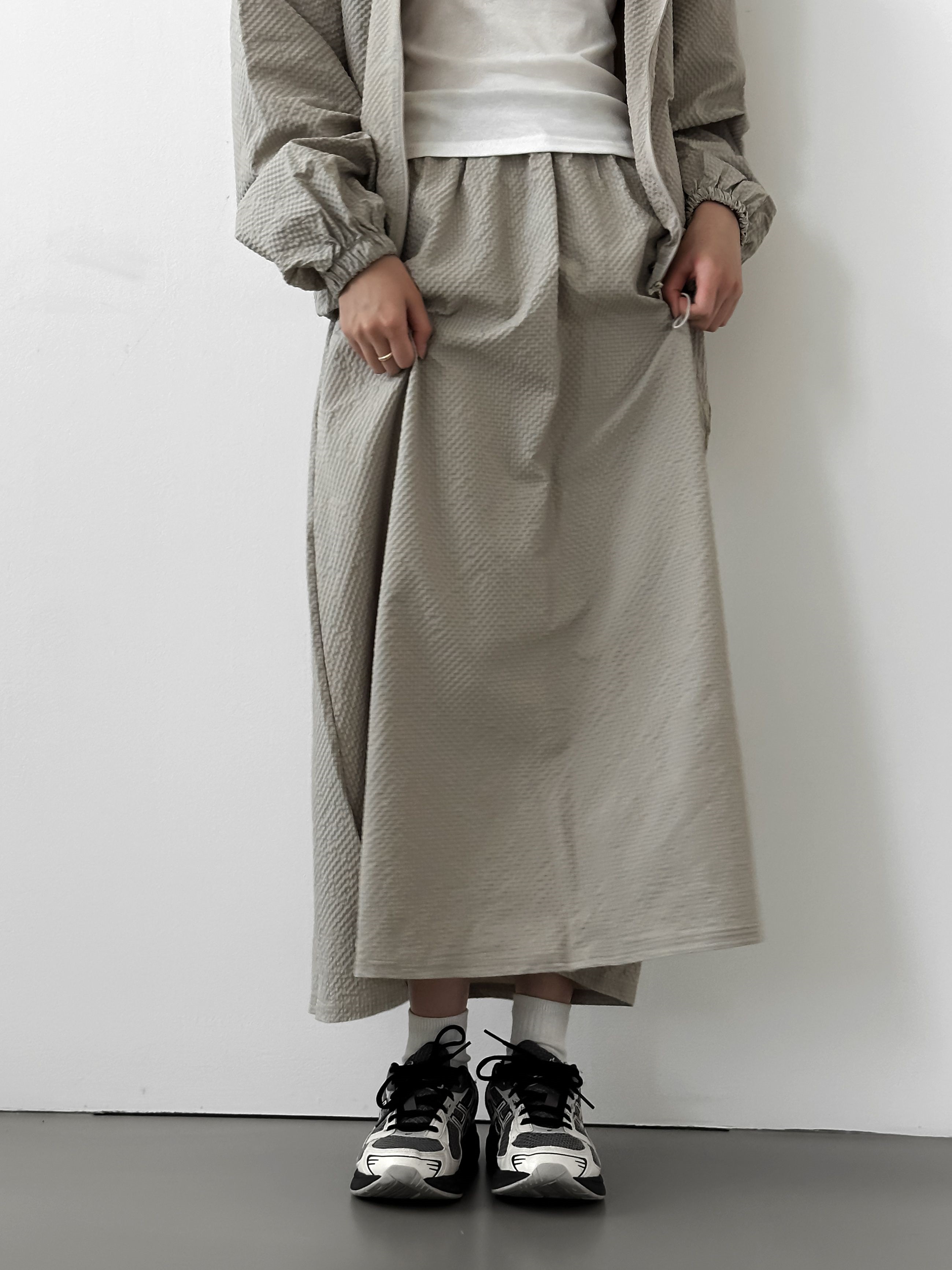 エンボスイージーフレアスカート | 詳細画像7