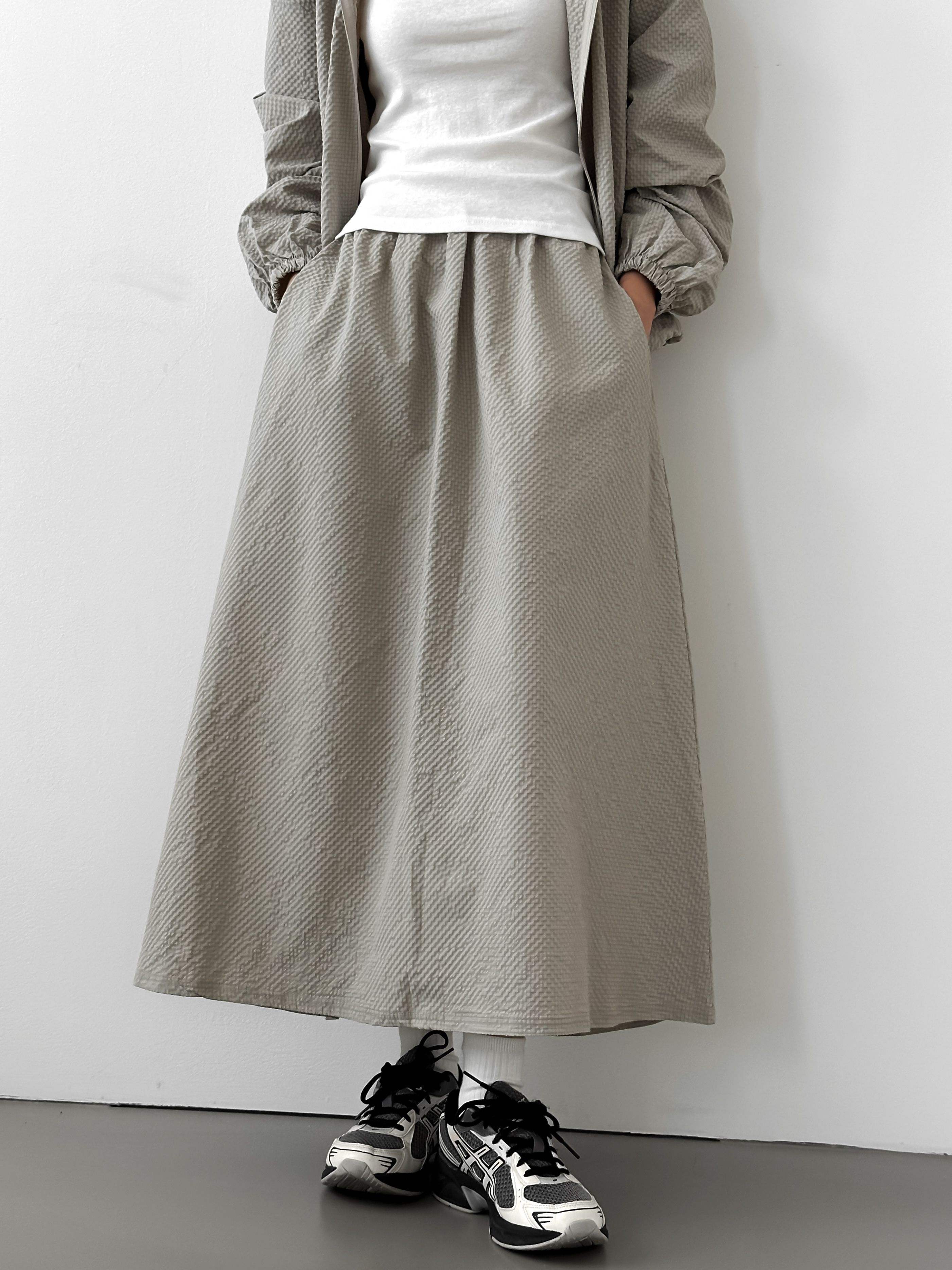 エンボスイージーフレアスカート | 詳細画像20