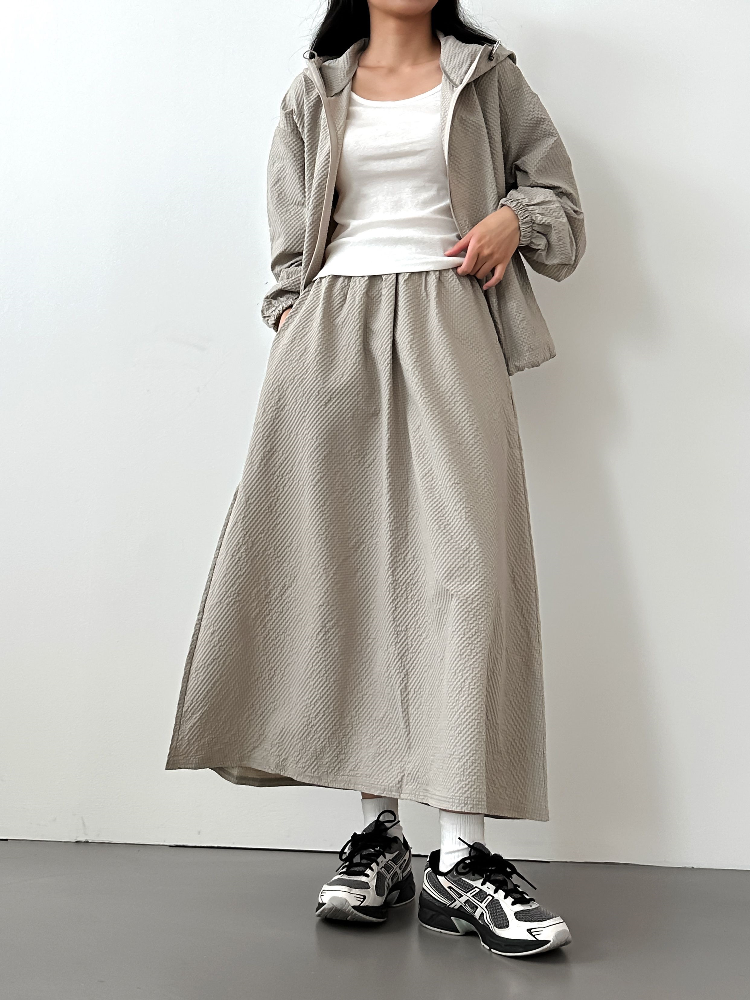 エンボスイージーフレアスカート | 詳細画像10