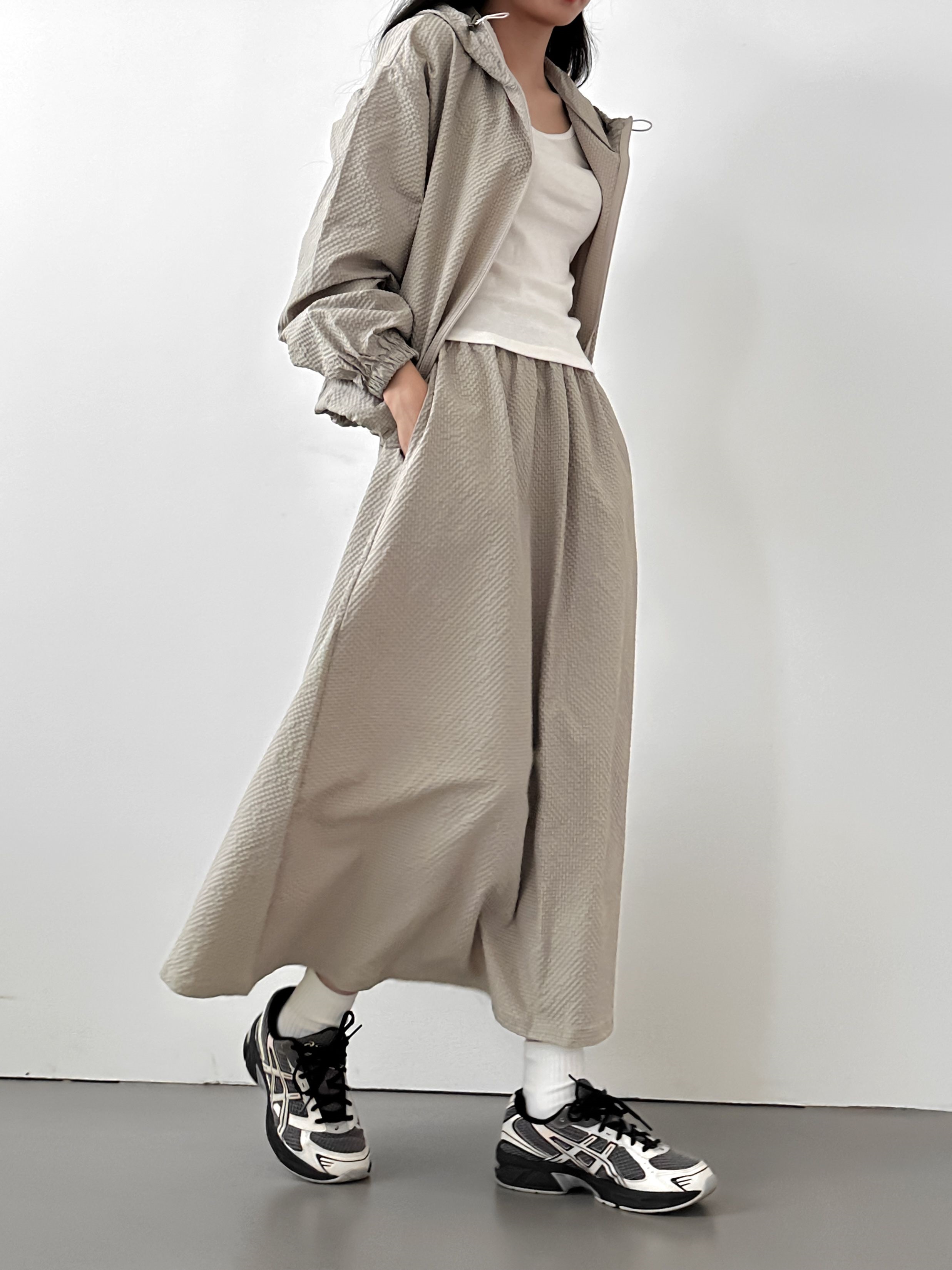 エンボスイージーフレアスカート | 詳細画像12