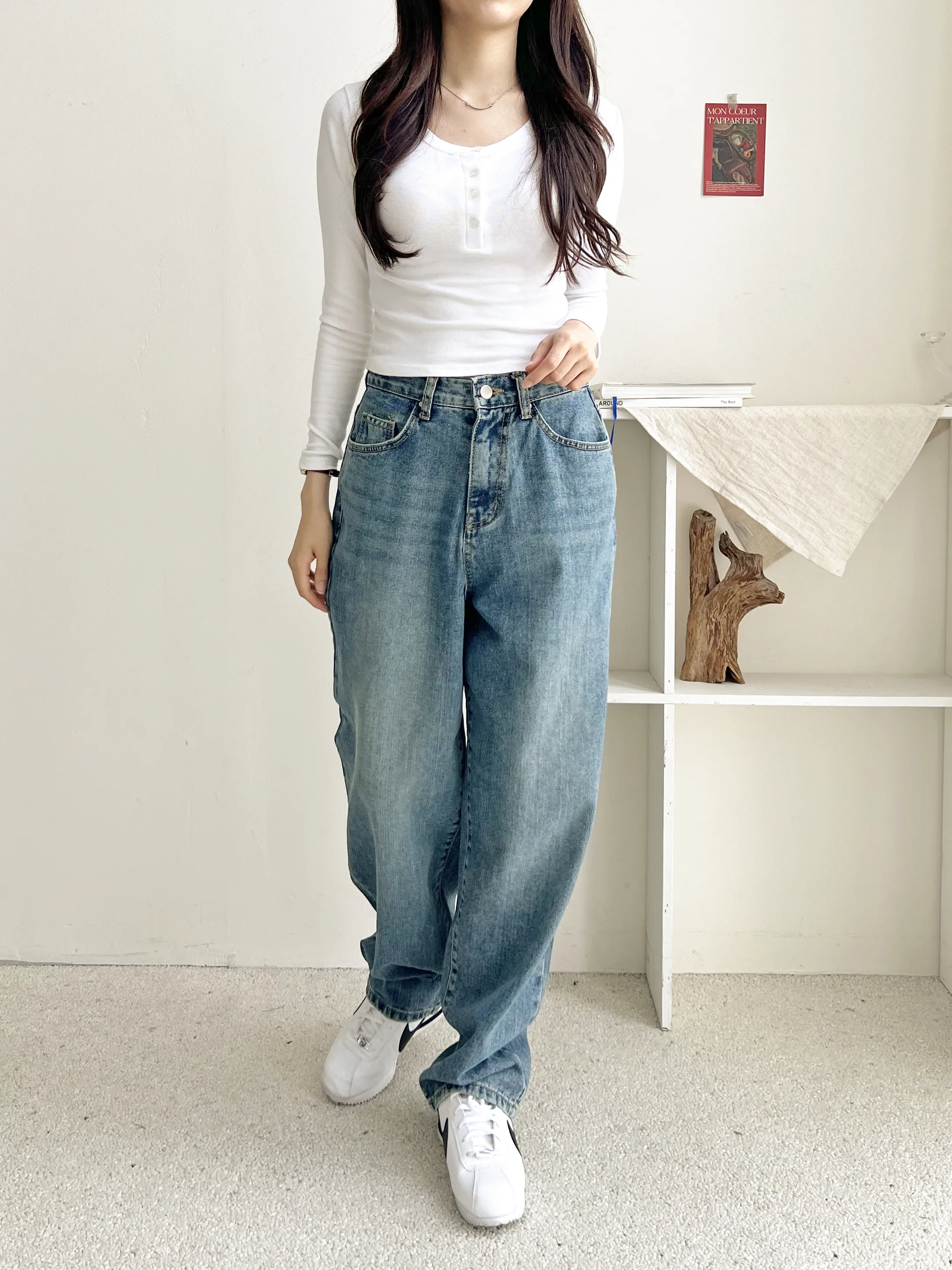 ワイドテーパードデニムパンツ | 詳細画像1