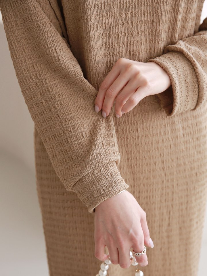 スキッパーリンクルストレートワンピース | 詳細画像13