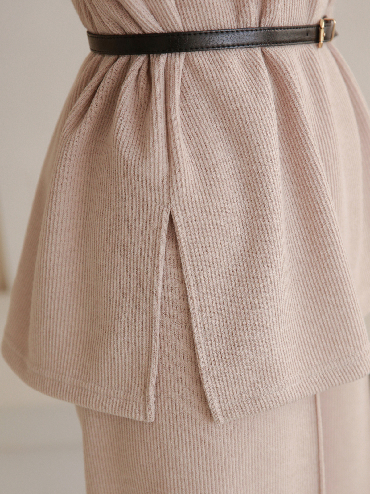 ベルト付パワショルスリットスウェット&ワイドパンツSET | 詳細画像15