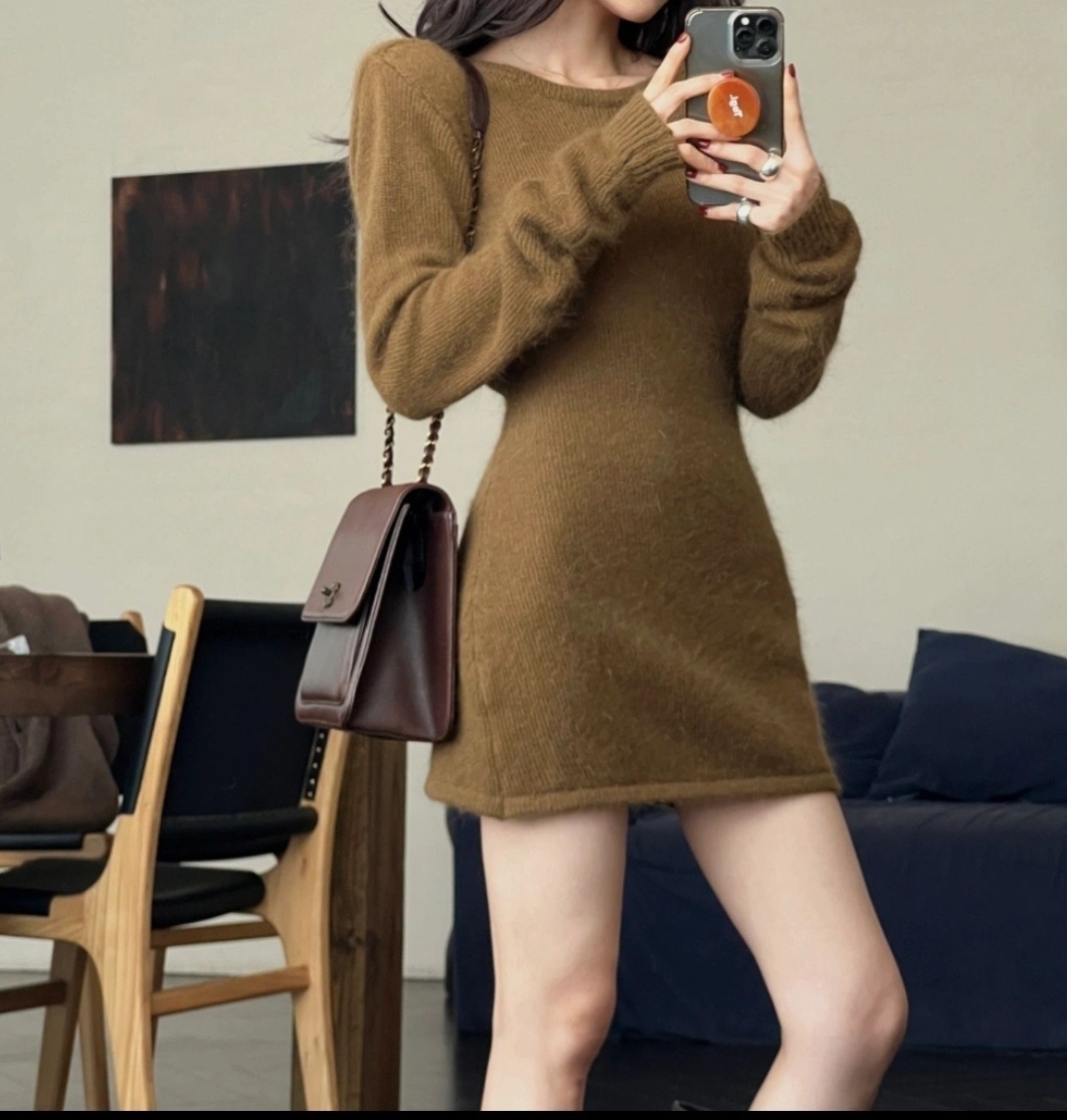 バックレスニットミニワンピース | 詳細画像3