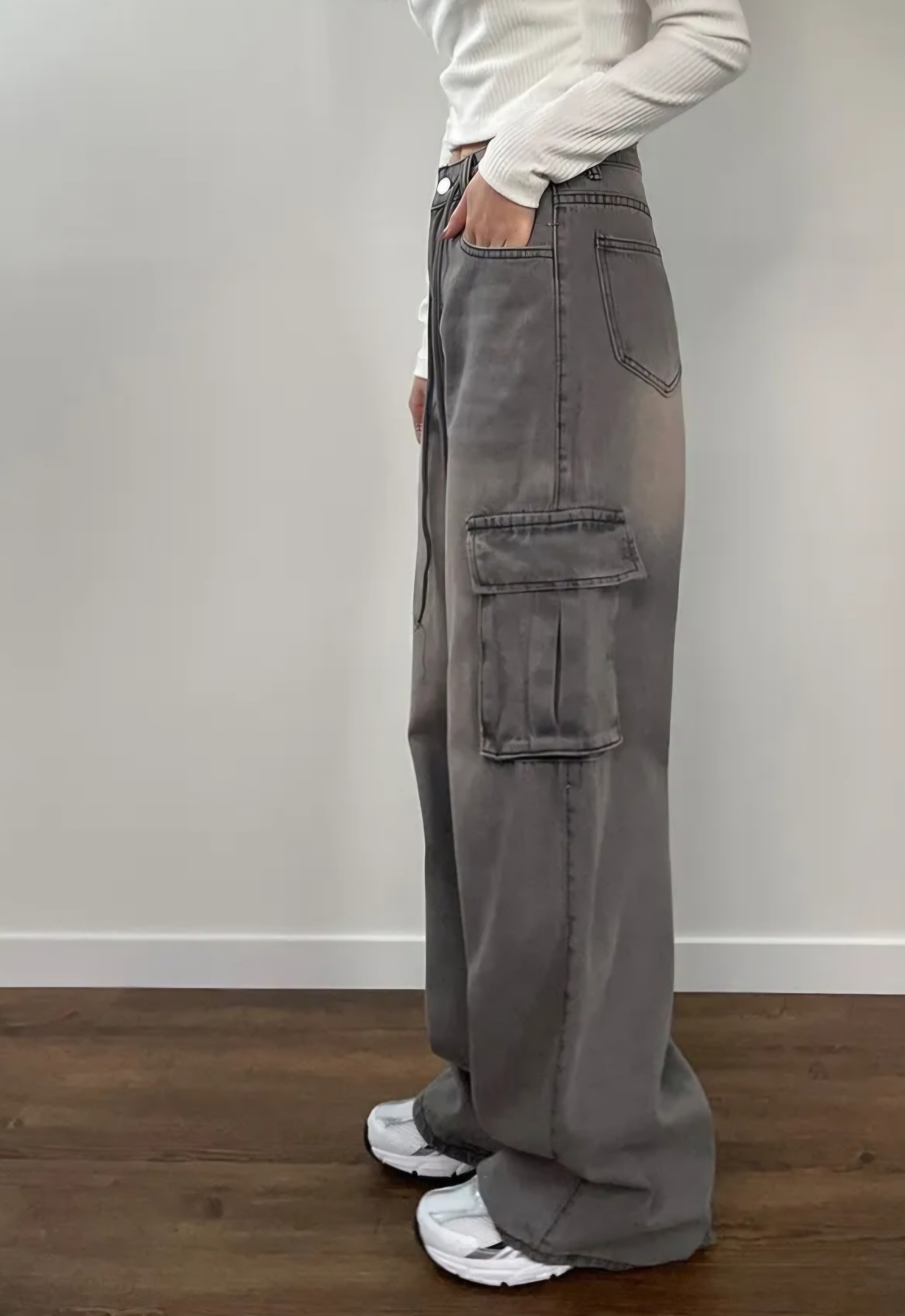 ドローコードカーゴワイドデニムパンツ | 詳細画像9