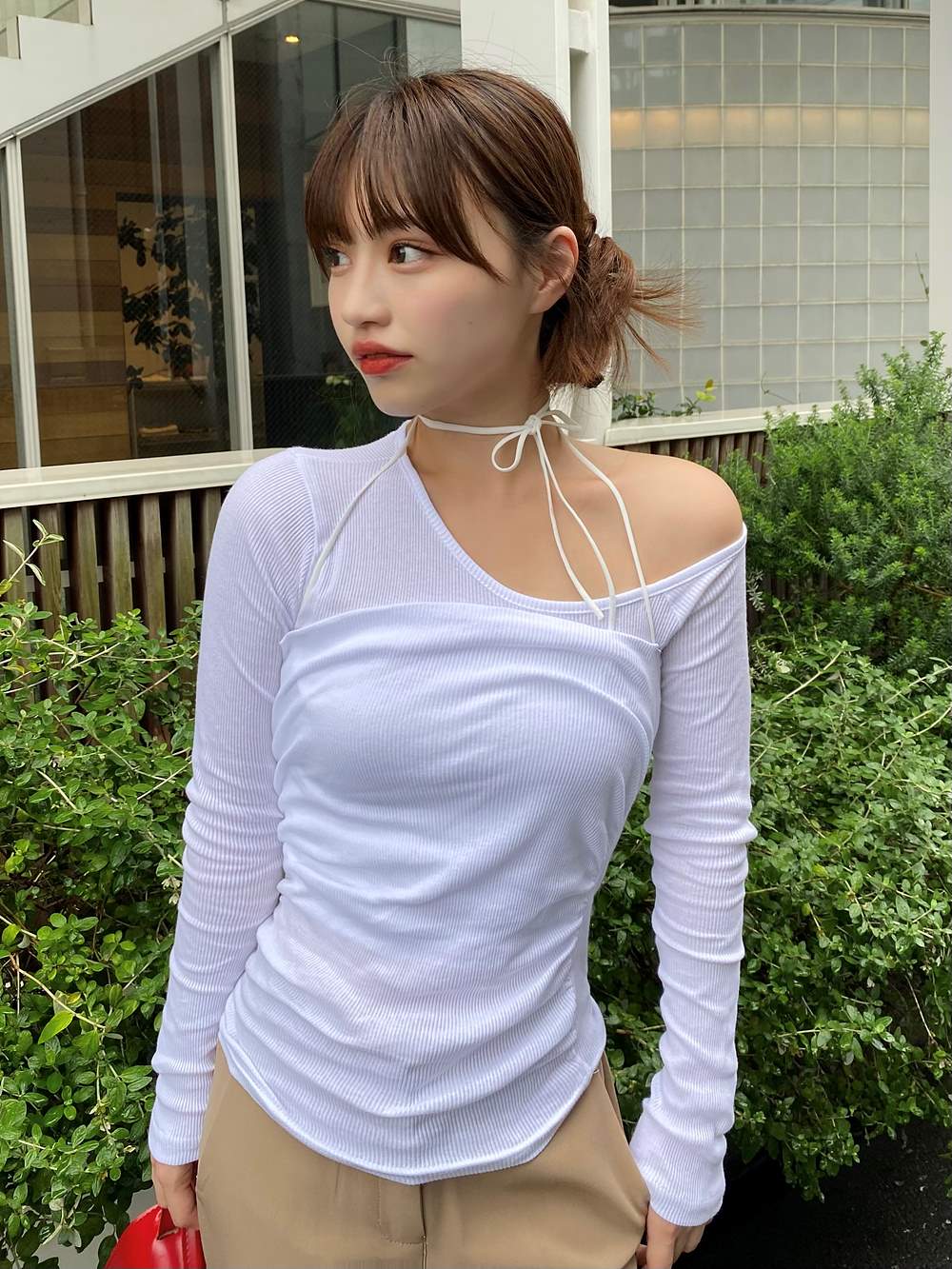 ホルタービスチェ&ワンショルリブTシャツSET | 詳細画像2