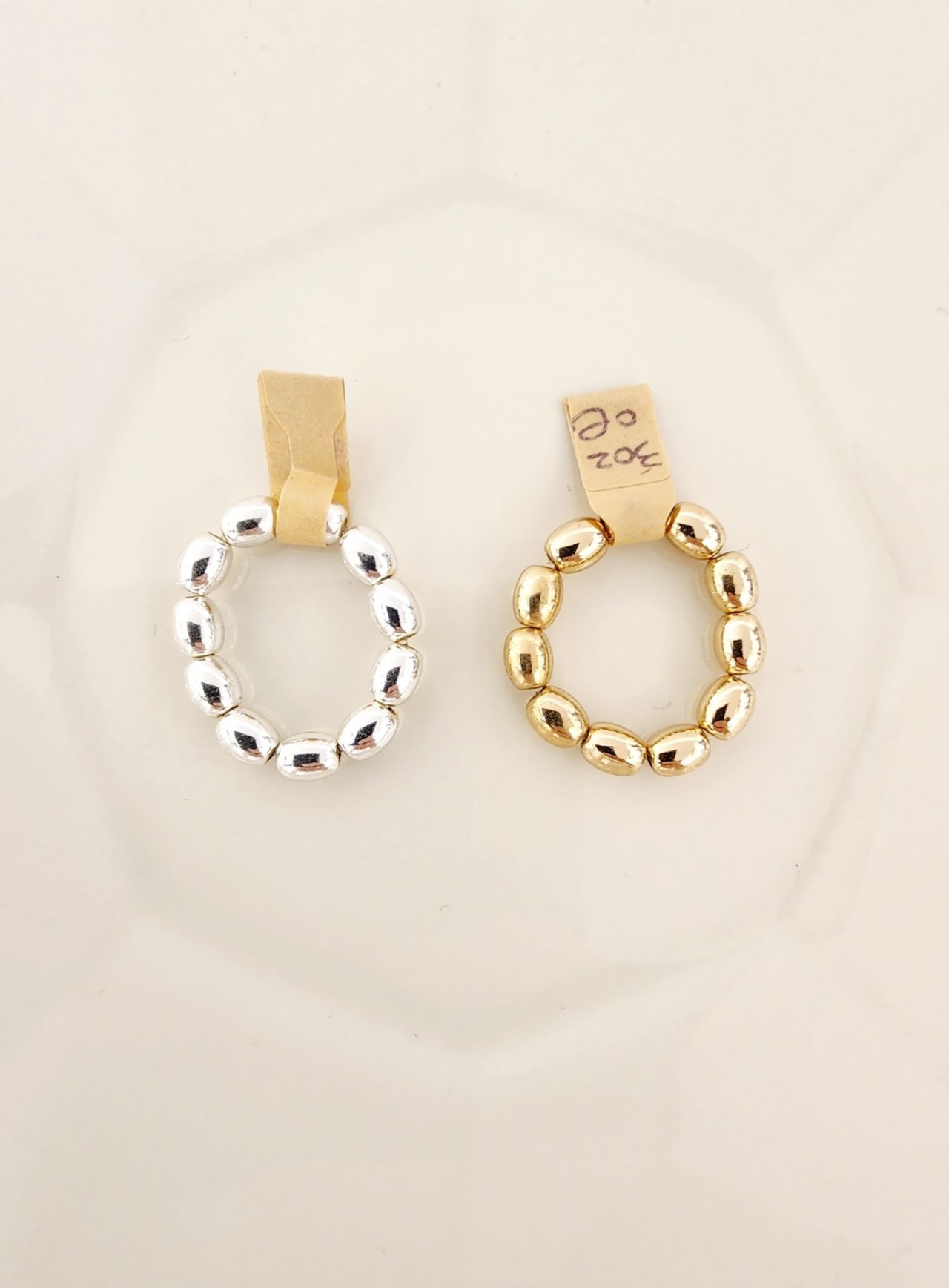 メタルオーバルビーズリング | 詳細画像2