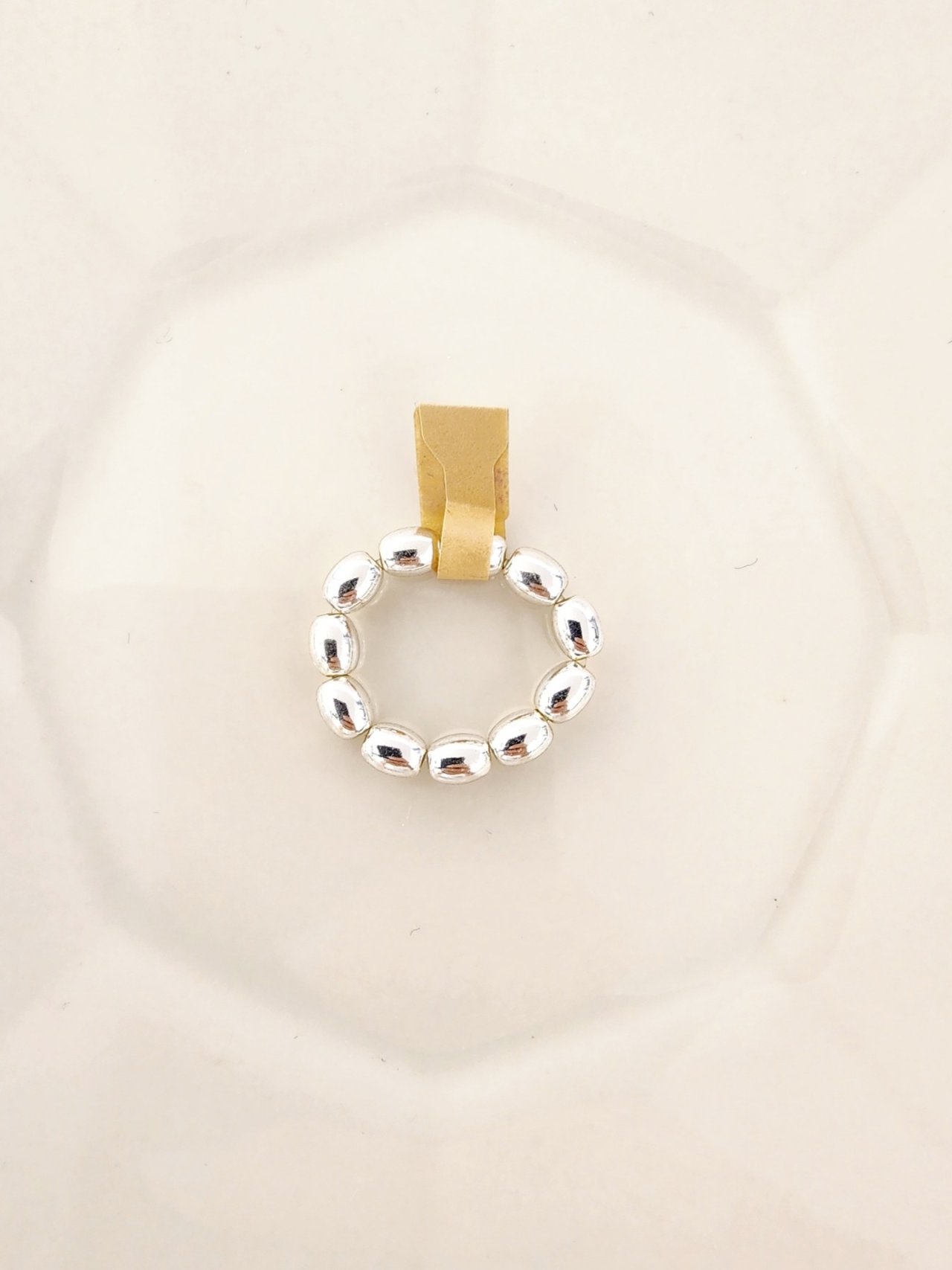 メタルオーバルビーズリング | 詳細画像3