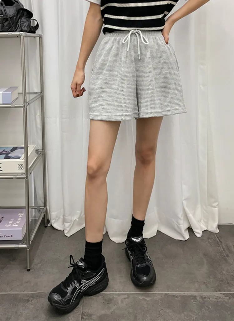 ドロストワッフルショートパンツ | gaenso | 詳細画像1