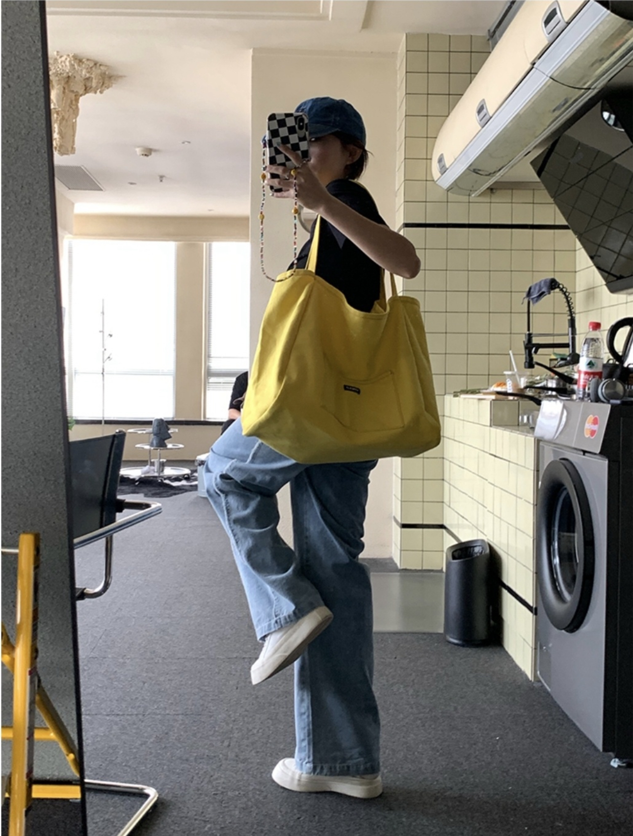 UNSPパッチポケットビッグトートバッグ | 詳細画像2