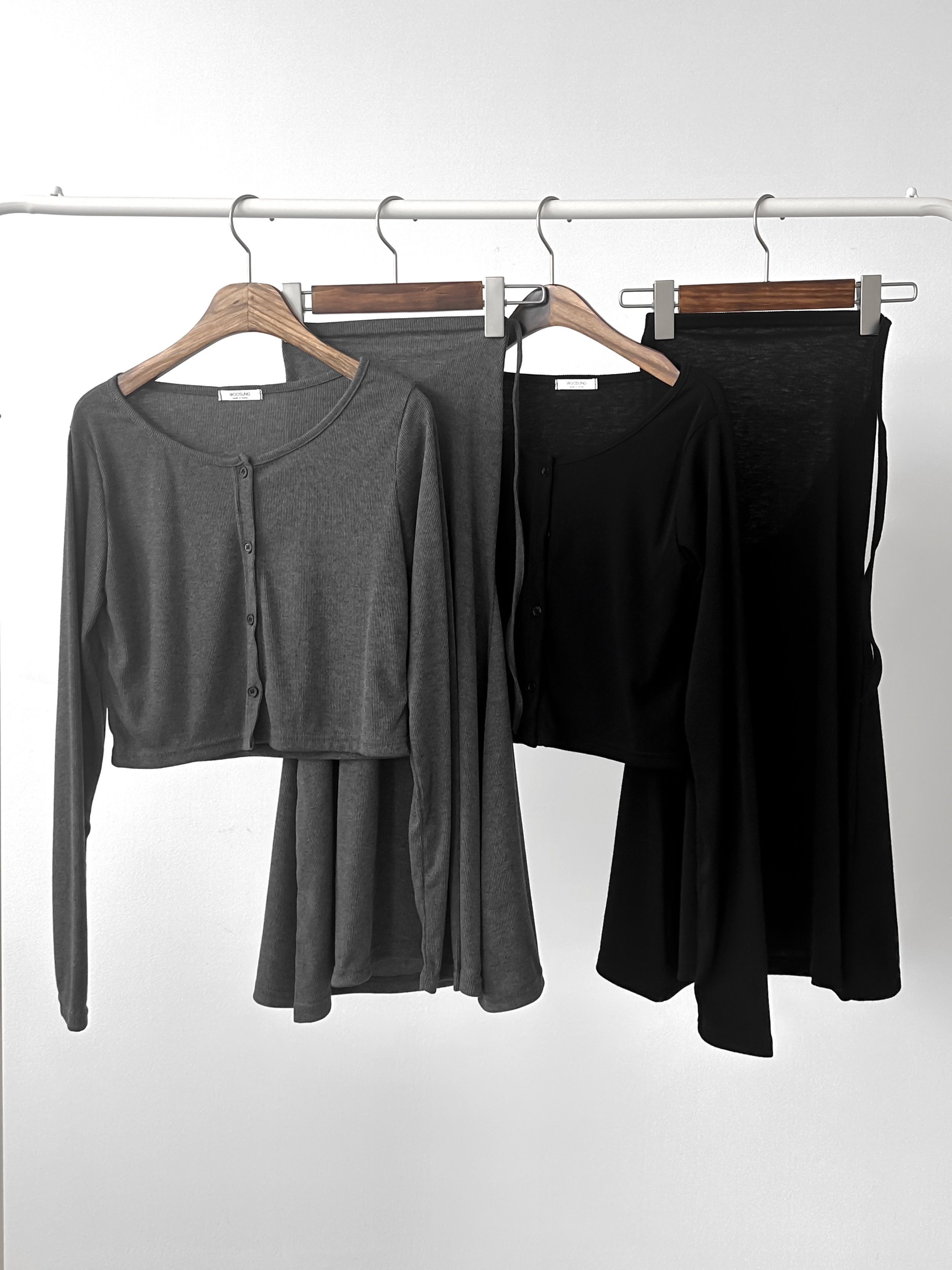 クロップドカーディガン&ホルターキャミワンピースSET | 詳細画像2