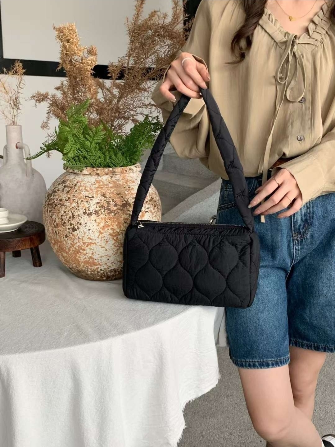 ウェーブキルティングトートバッグ | 詳細画像7